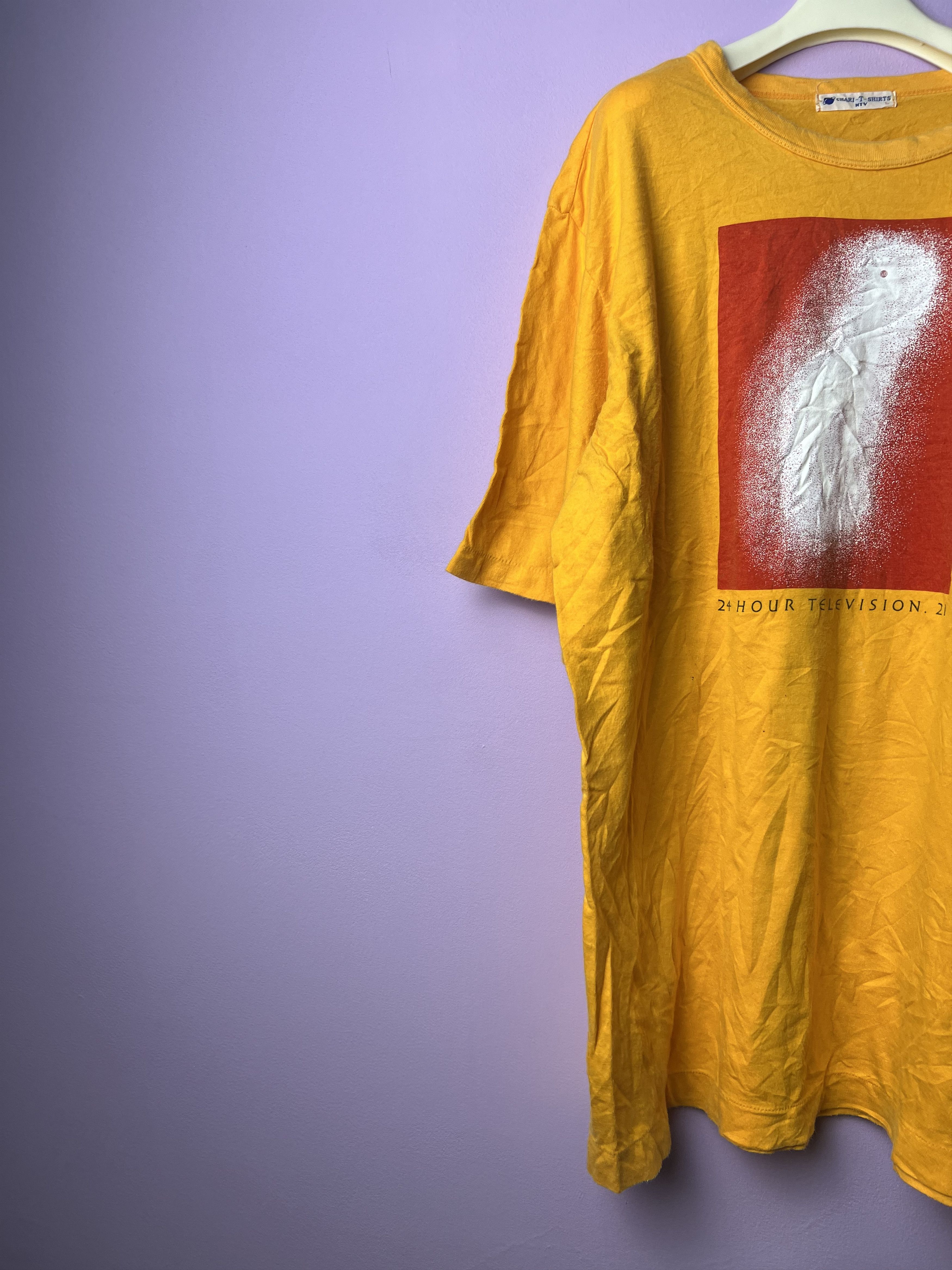 Japanese Brand 🔥Vintage Single Stitch Orange 24hr Television Tees Size US S / EU 44-46 / 1 - 6 Thumbnail