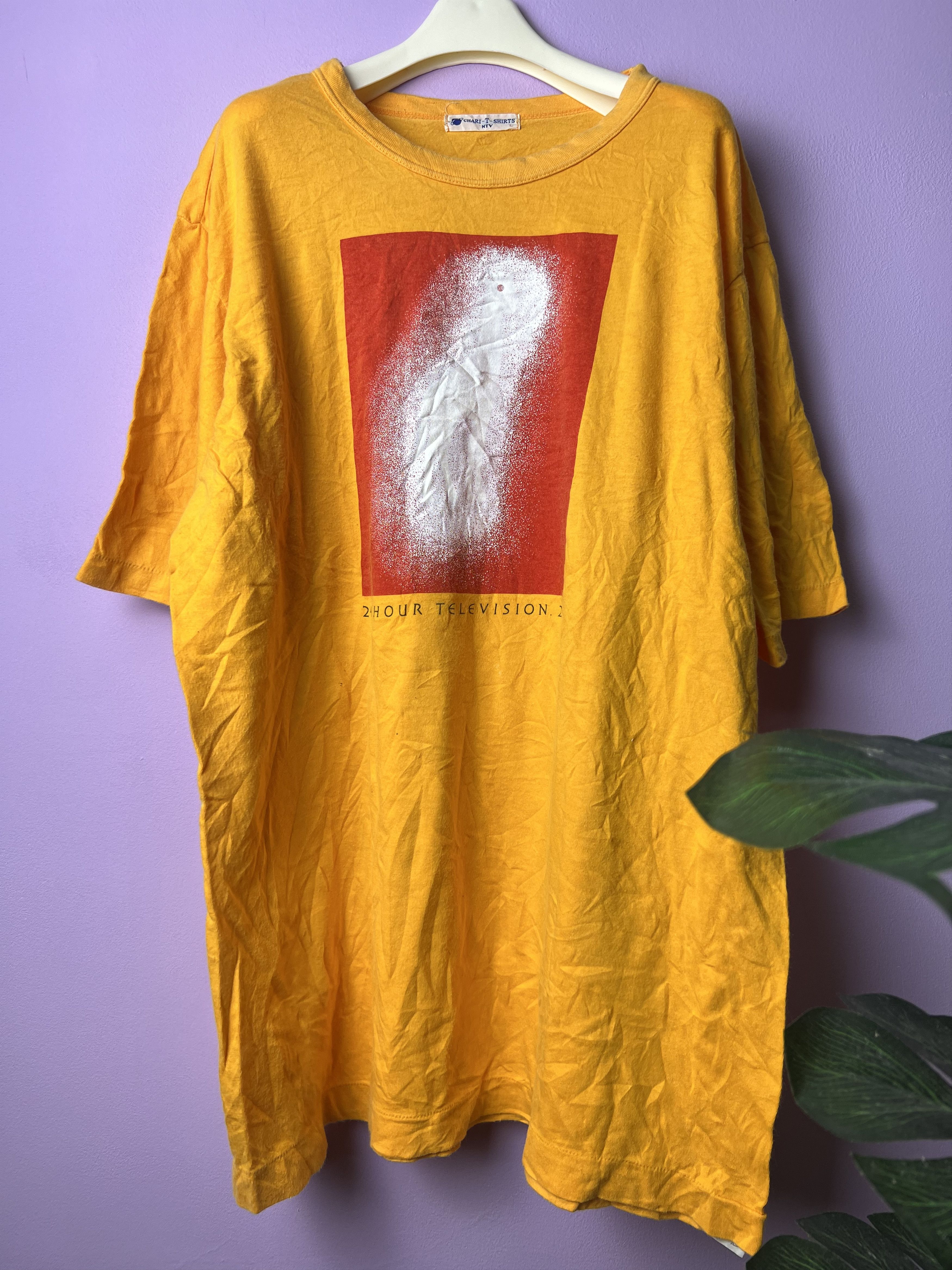 Japanese Brand 🔥Vintage Single Stitch Orange 24hr Television Tees Size US S / EU 44-46 / 1 - 2 Thumbnail