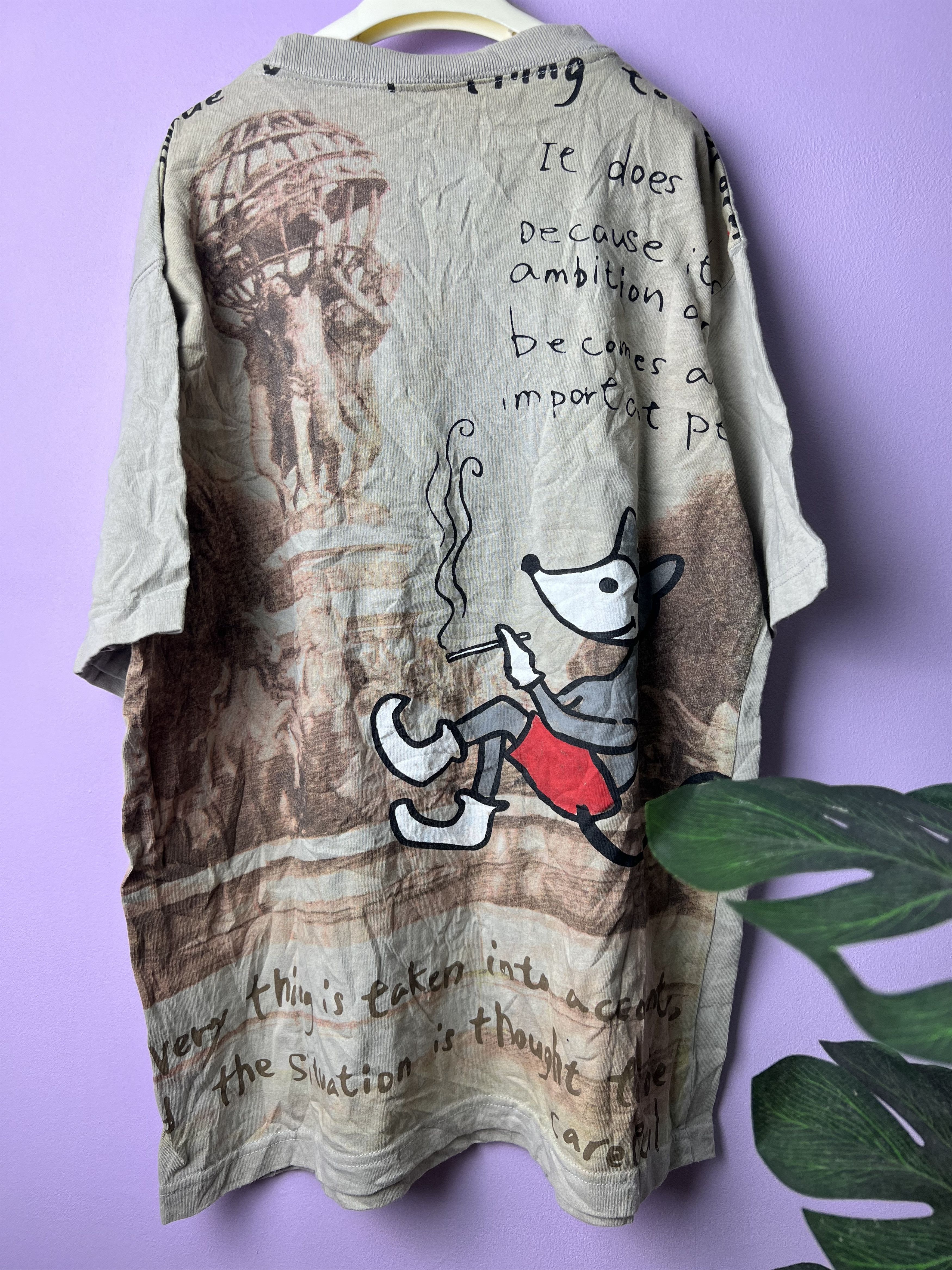 Japanese Brand 🔥Vintage Arkand B Big Printed Tees Size US M / EU 48-50 / 2 - 9 Thumbnail