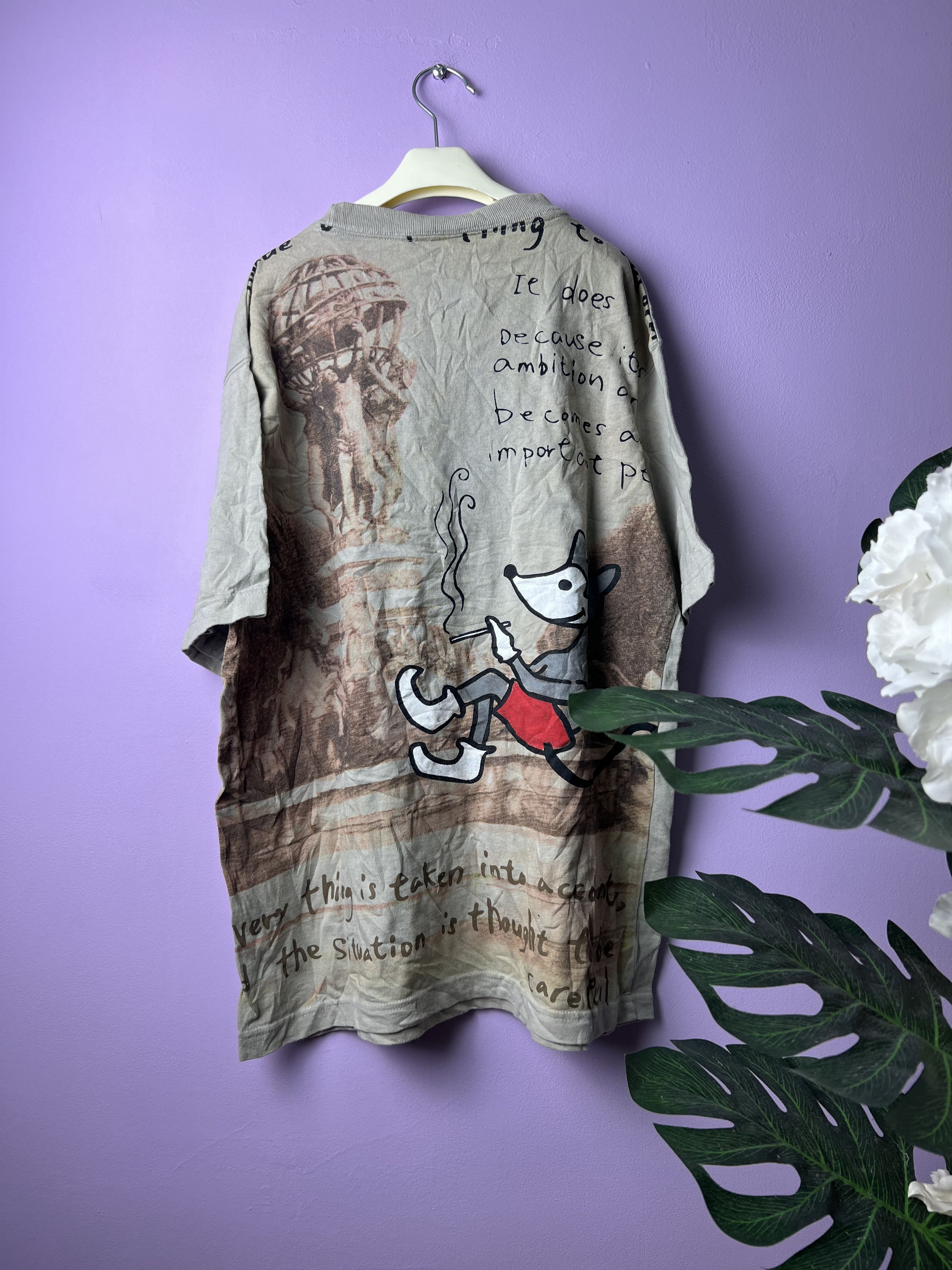 Japanese Brand 🔥Vintage Arkand B Big Printed Tees Size US M / EU 48-50 / 2 - 2 Thumbnail