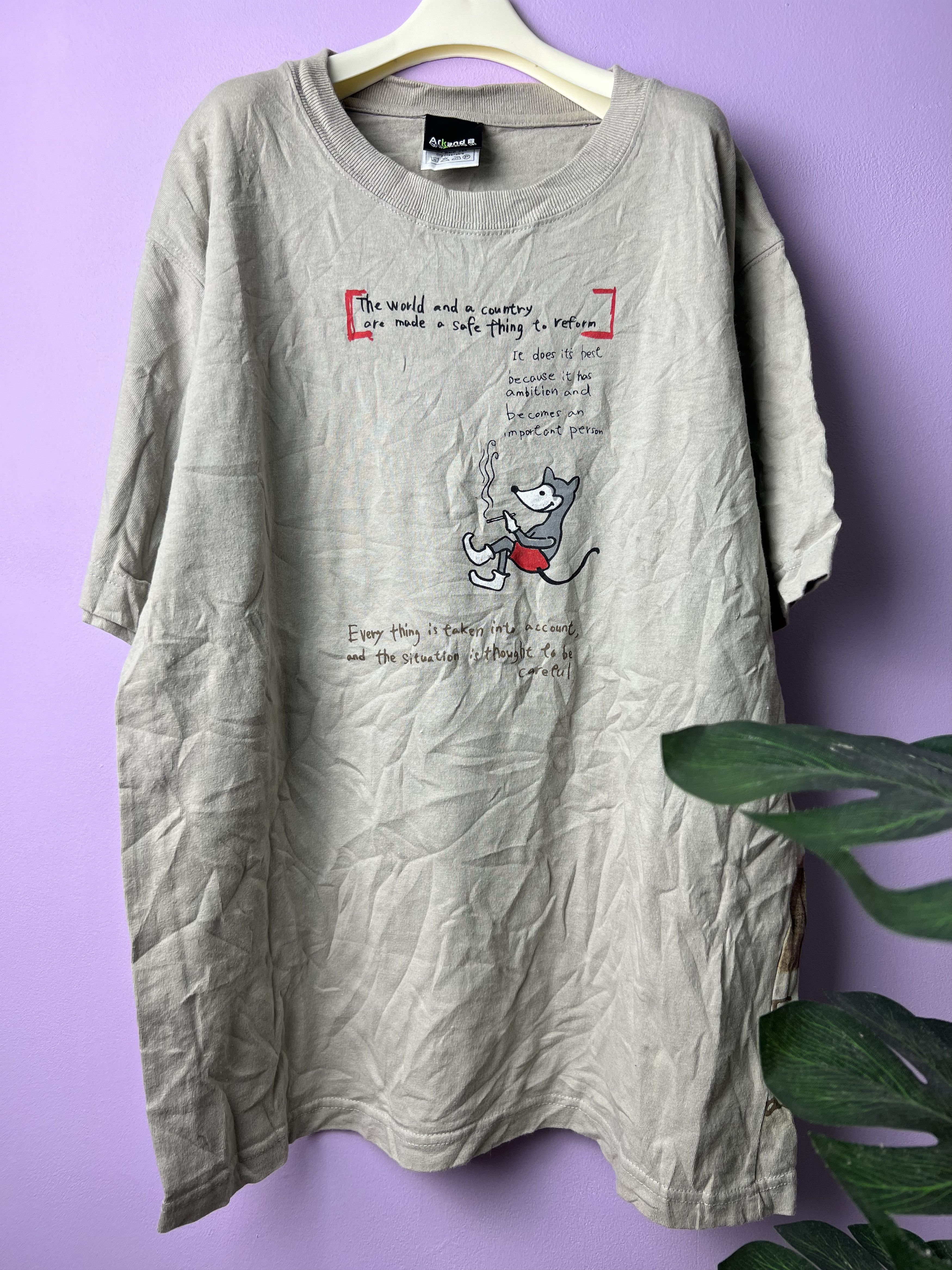 Japanese Brand 🔥Vintage Arkand B Big Printed Tees Size US M / EU 48-50 / 2 - 3 Thumbnail