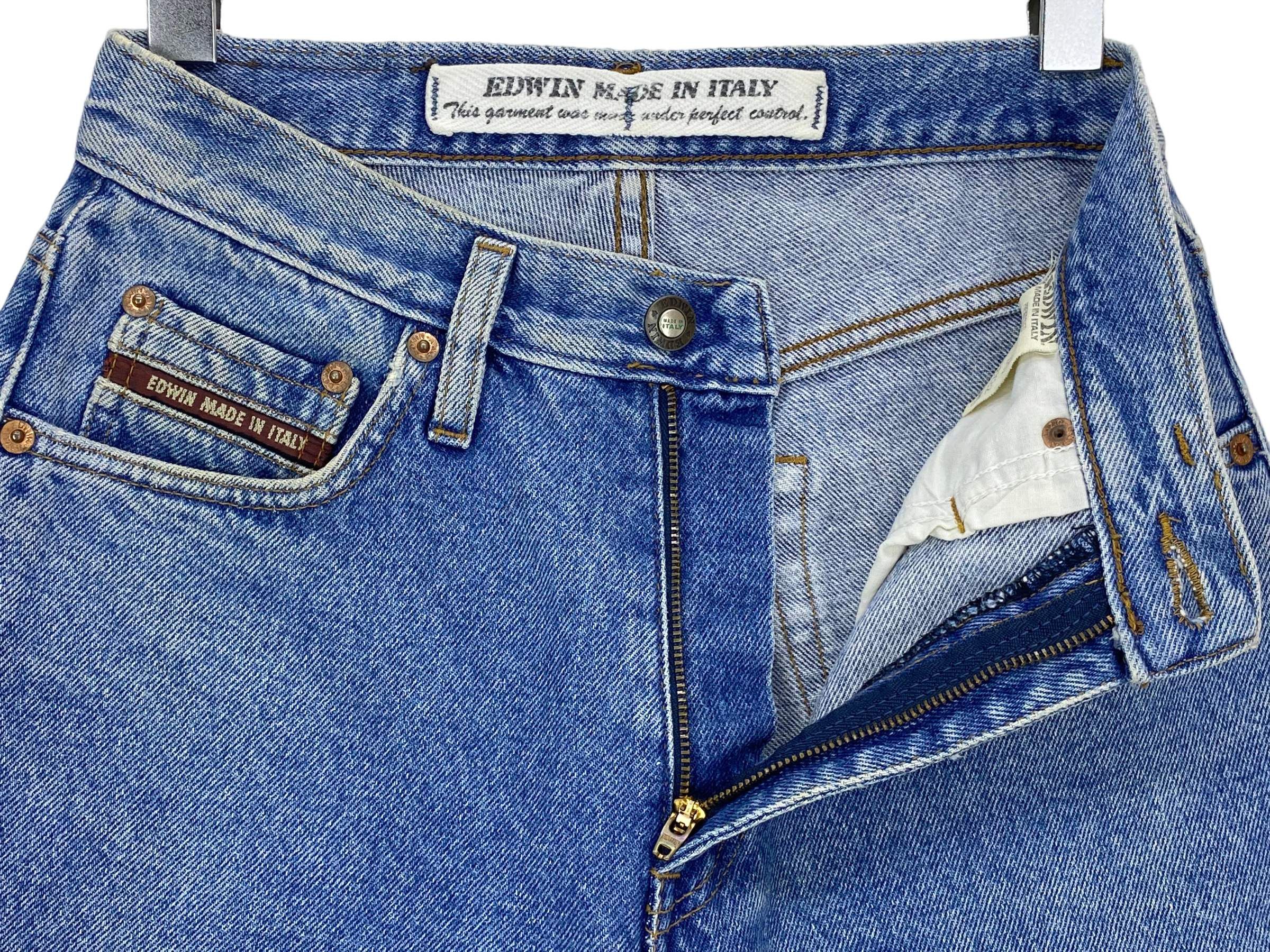 Edwin Vintage Edwin High-Waist Light Wash Jeans – Made in Italy Size 25" / US 0 / IT 36 - 4 Thumbnail