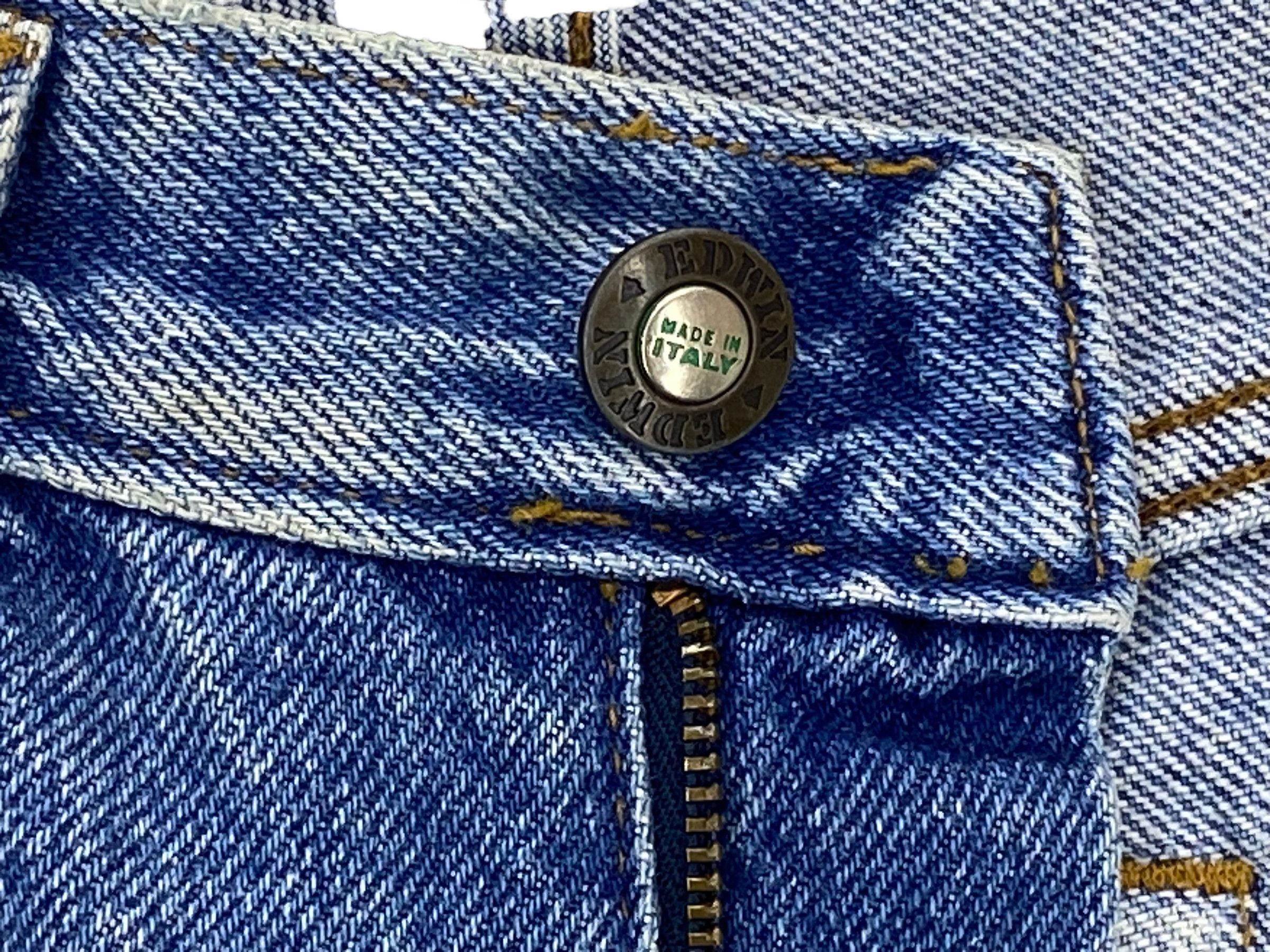 Edwin Vintage Edwin High-Waist Light Wash Jeans – Made in Italy Size 25" / US 0 / IT 36 - 14 Thumbnail