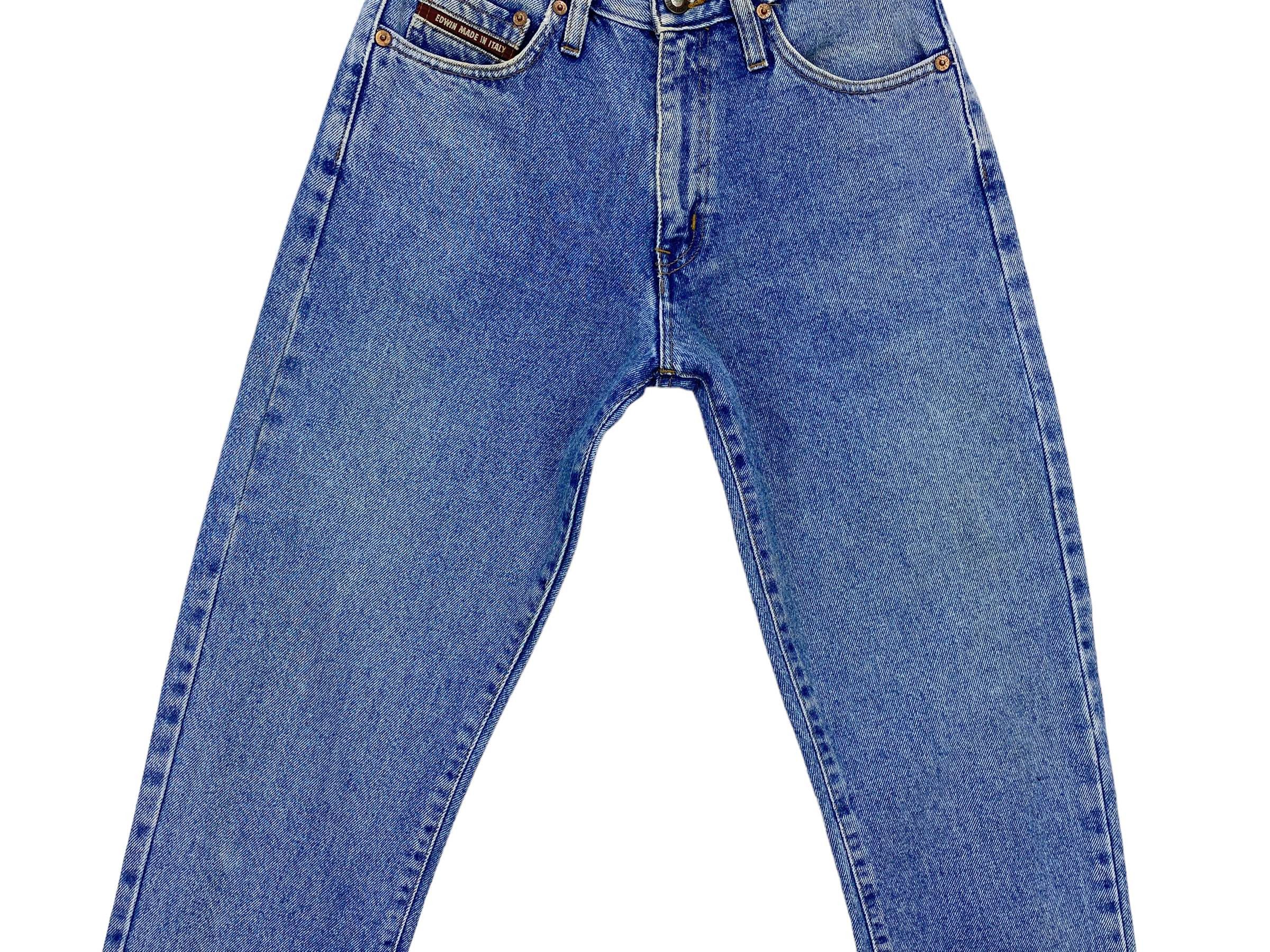 Edwin Vintage Edwin High-Waist Light Wash Jeans – Made in Italy Size 25" / US 0 / IT 36 - 5 Thumbnail
