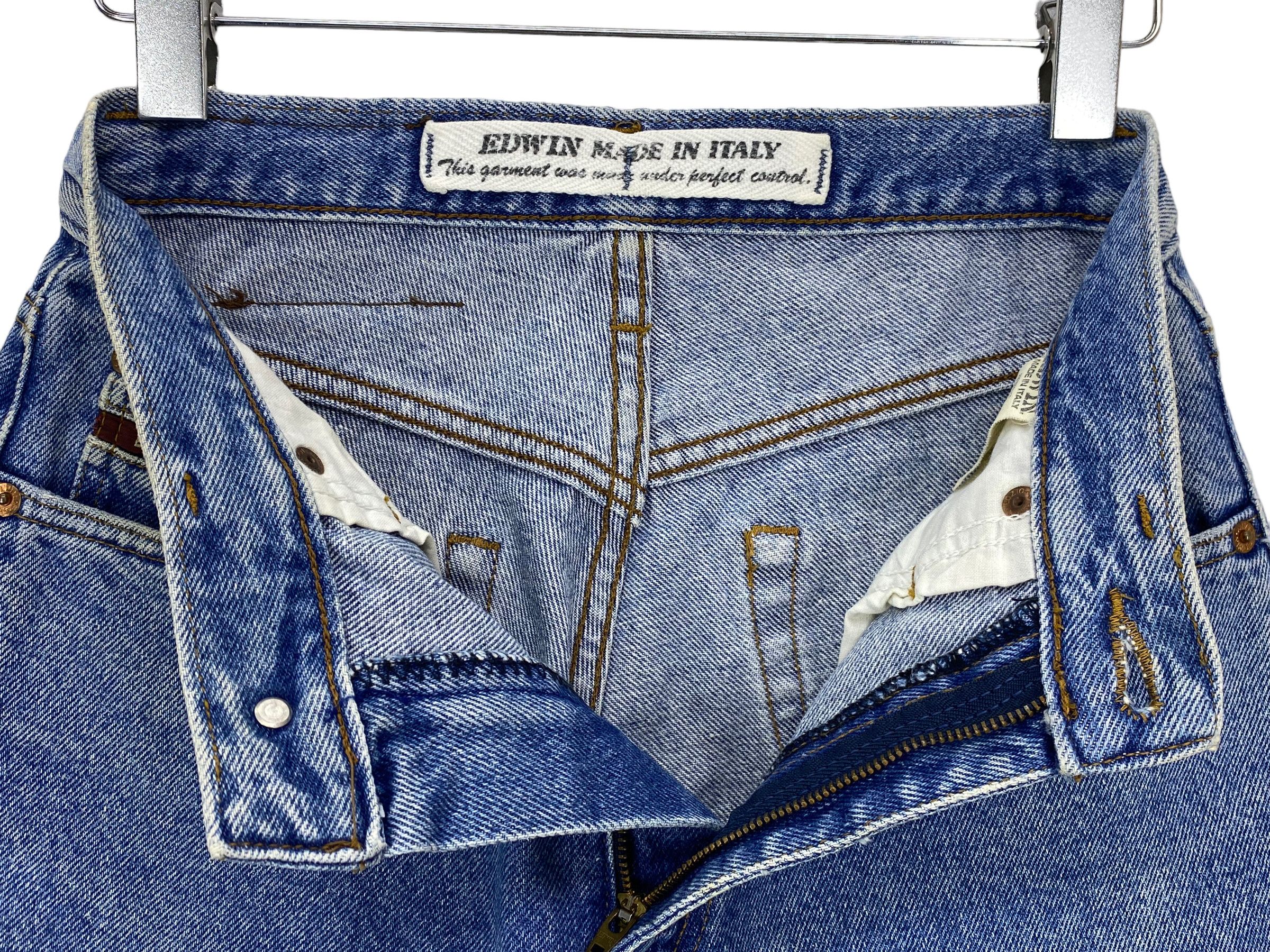Edwin Vintage Edwin High-Waist Light Wash Jeans – Made in Italy Size 25" / US 0 / IT 36 - 13 Thumbnail