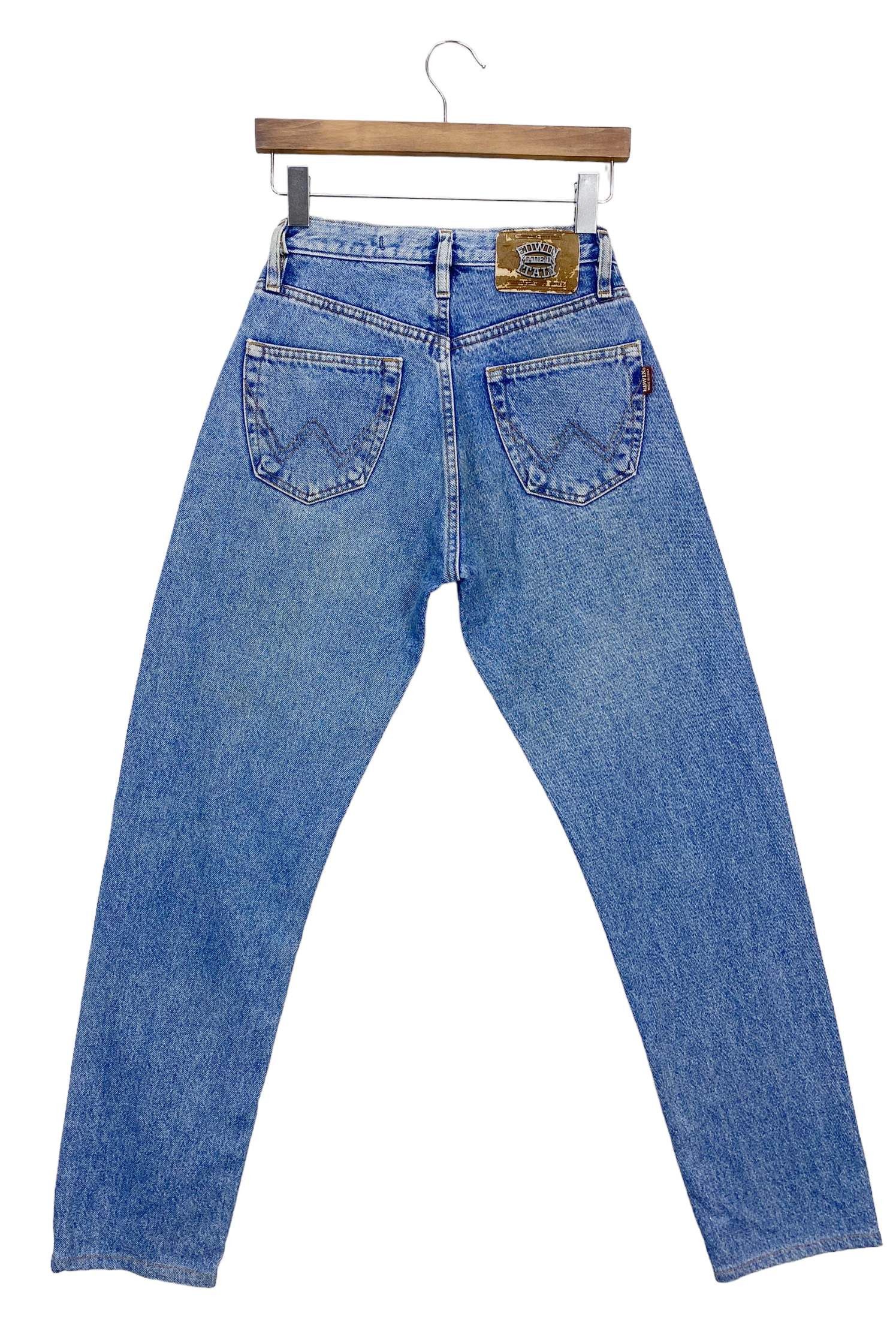 Edwin Vintage Edwin High-Waist Light Wash Jeans – Made in Italy Size 25" / US 0 / IT 36 - 1 Thumbnail