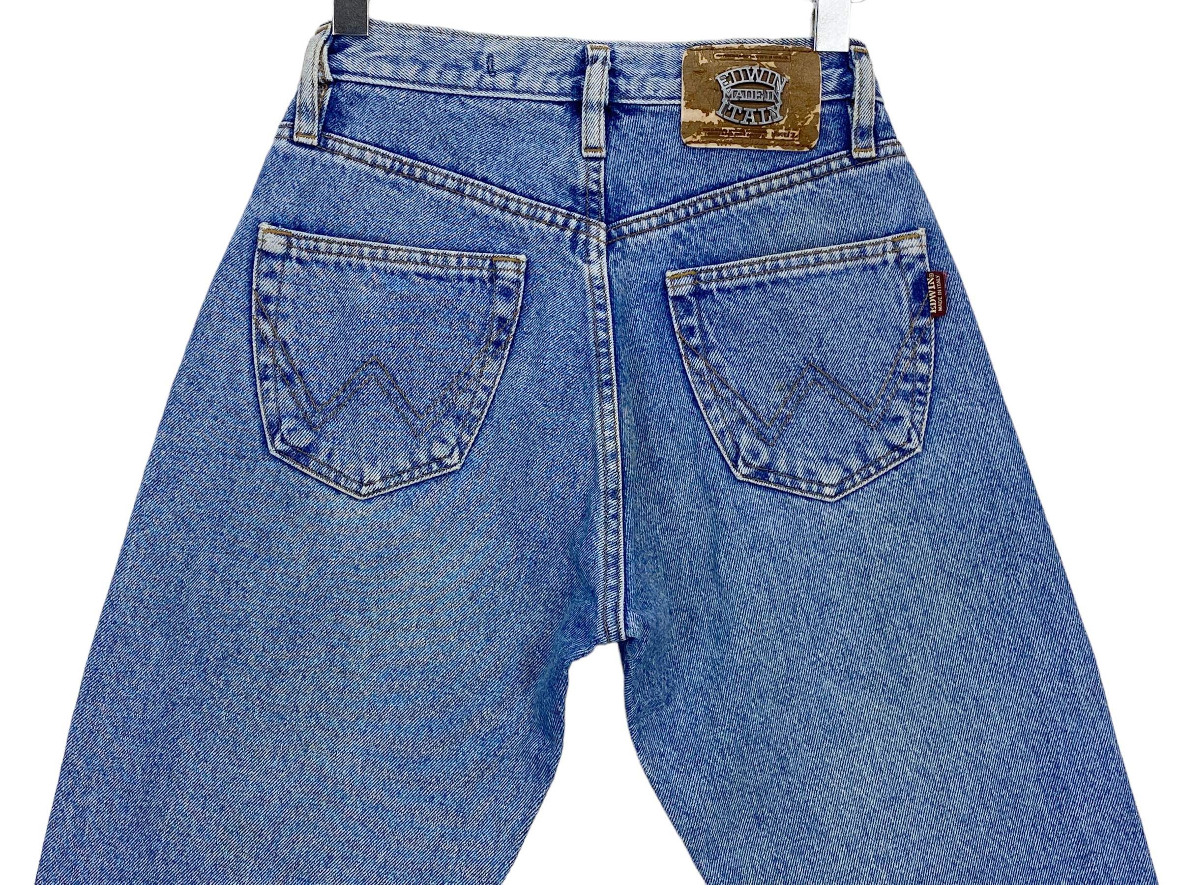 Edwin Vintage Edwin High-Waist Light Wash Jeans – Made in Italy Size 25" / US 0 / IT 36 - 7 Thumbnail