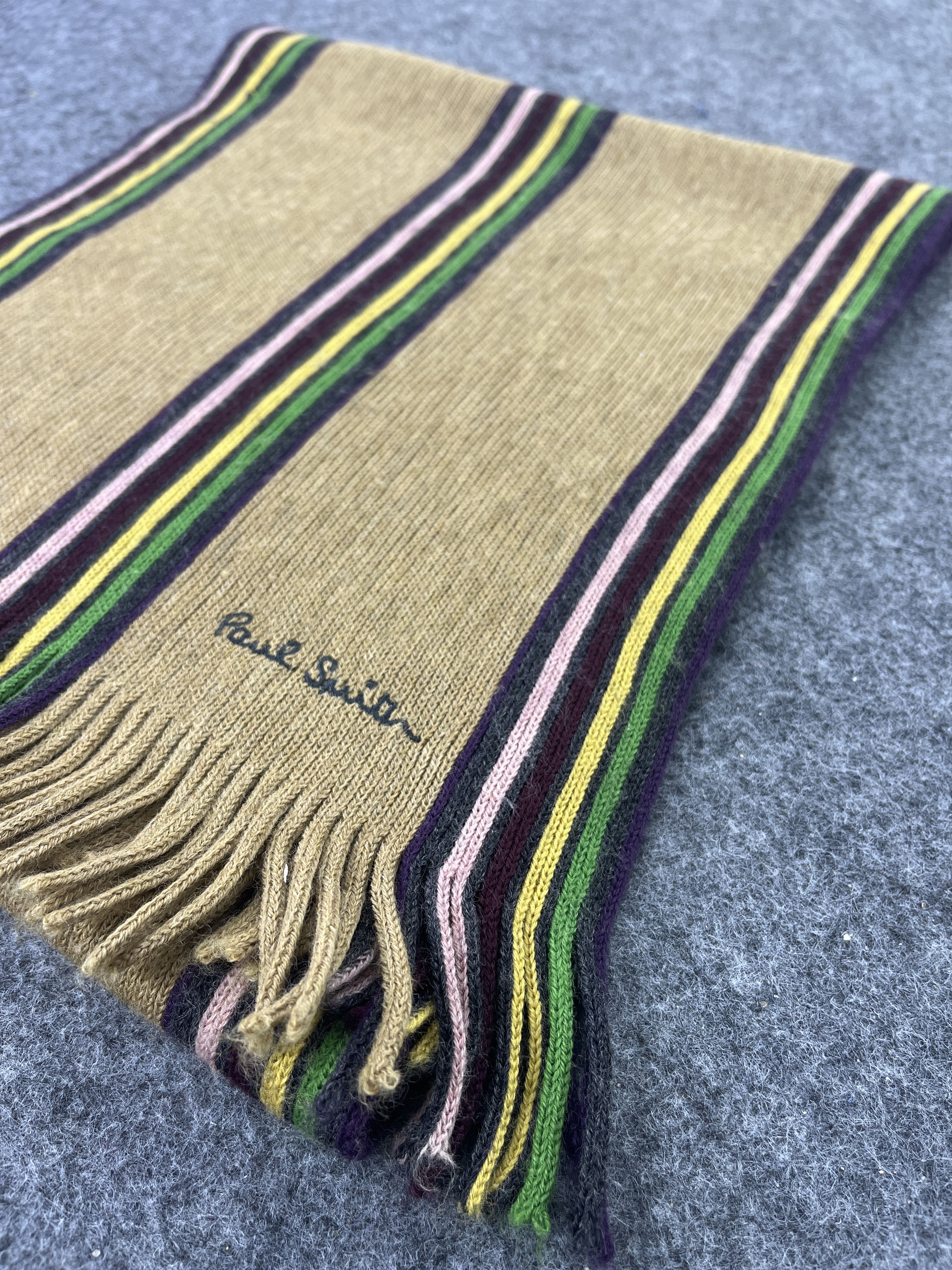 Paul Smith × Vintage Paul Smith Scarf Muffler Neckwear - T370 Size ONE SIZE - 5 Thumbnail