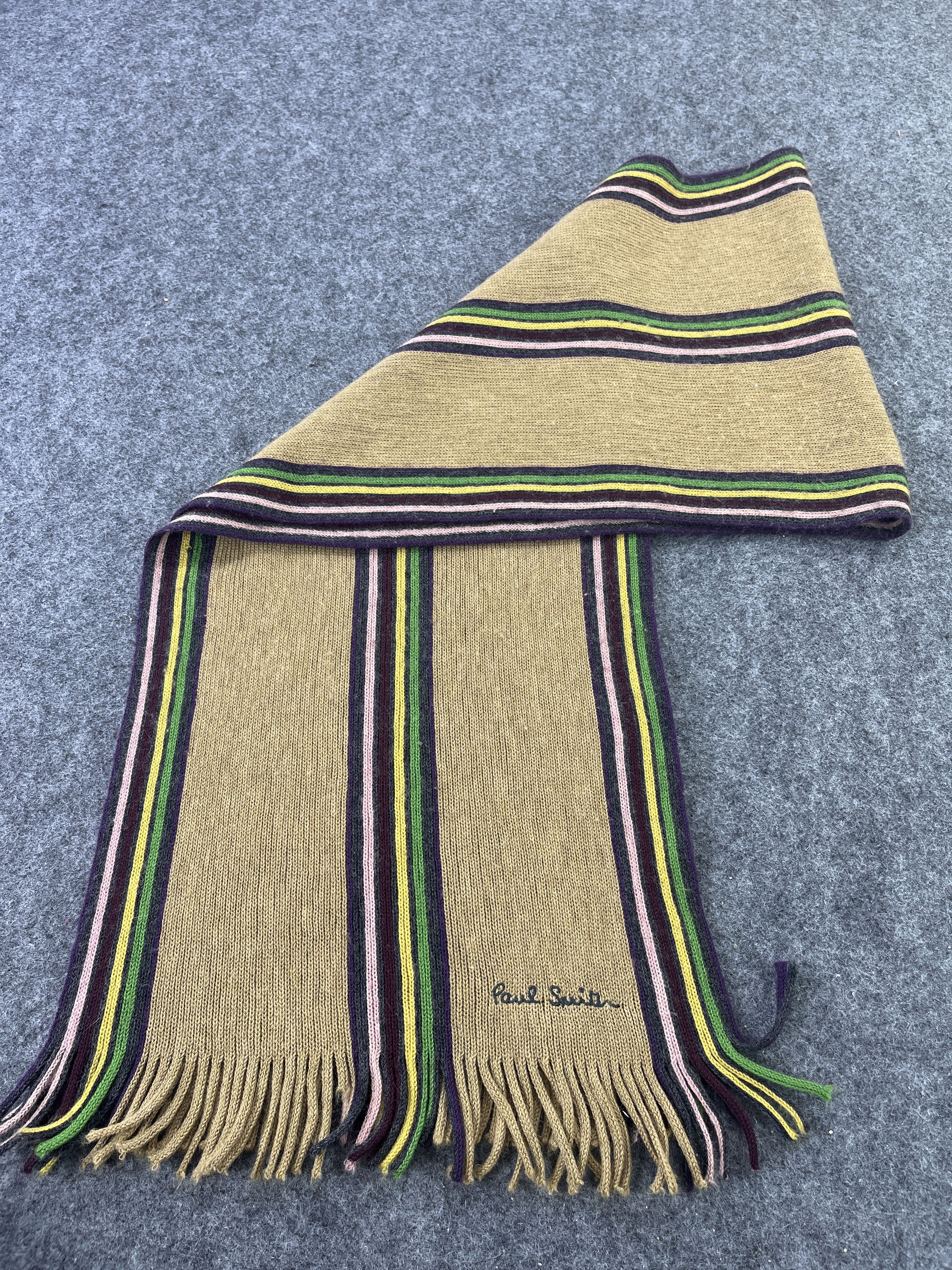 Paul Smith × Vintage Paul Smith Scarf Muffler Neckwear - T370 Size ONE SIZE - 4 Thumbnail