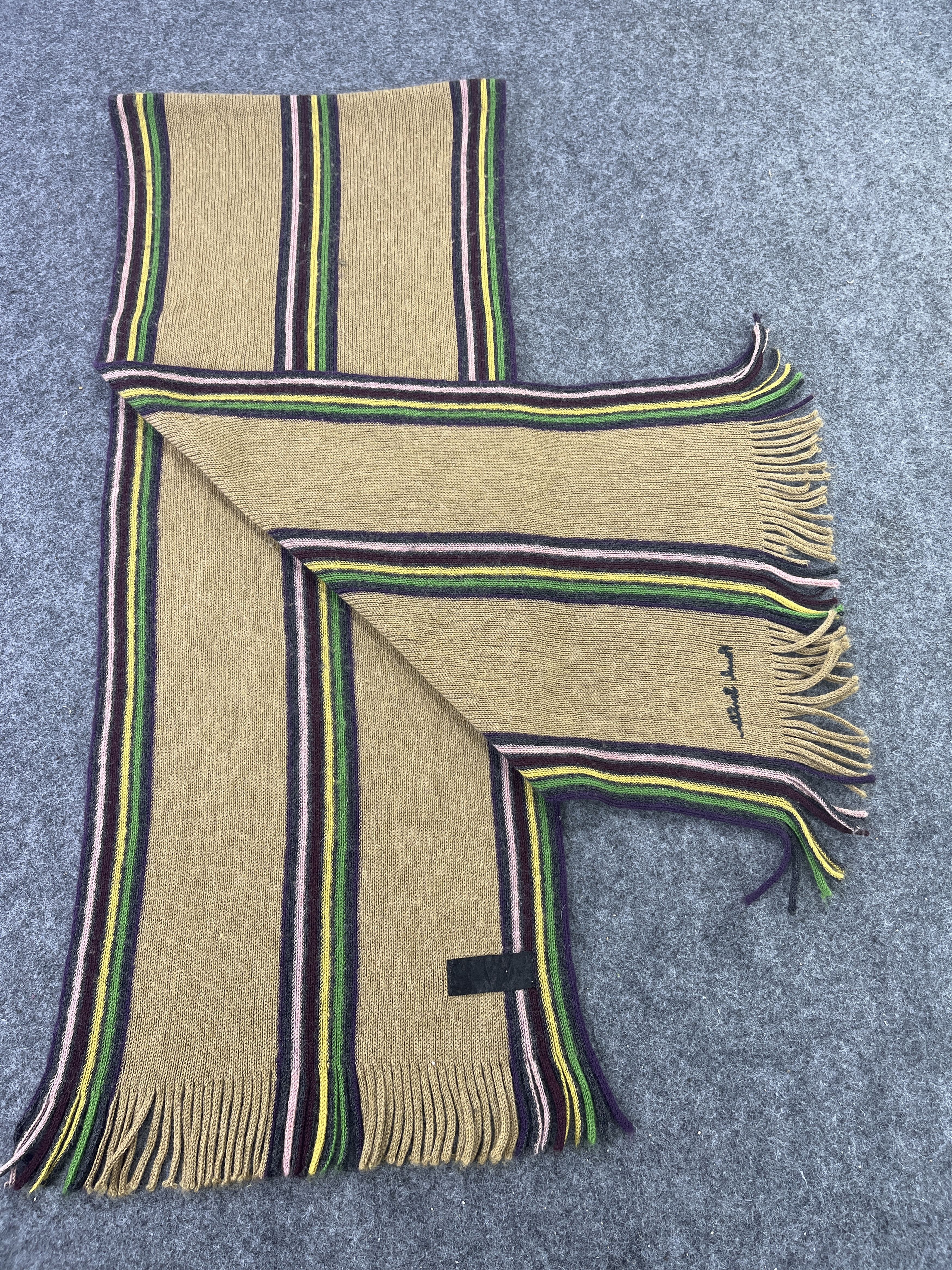 Paul Smith × Vintage Paul Smith Scarf Muffler Neckwear - T370 Size ONE SIZE - 3 Thumbnail