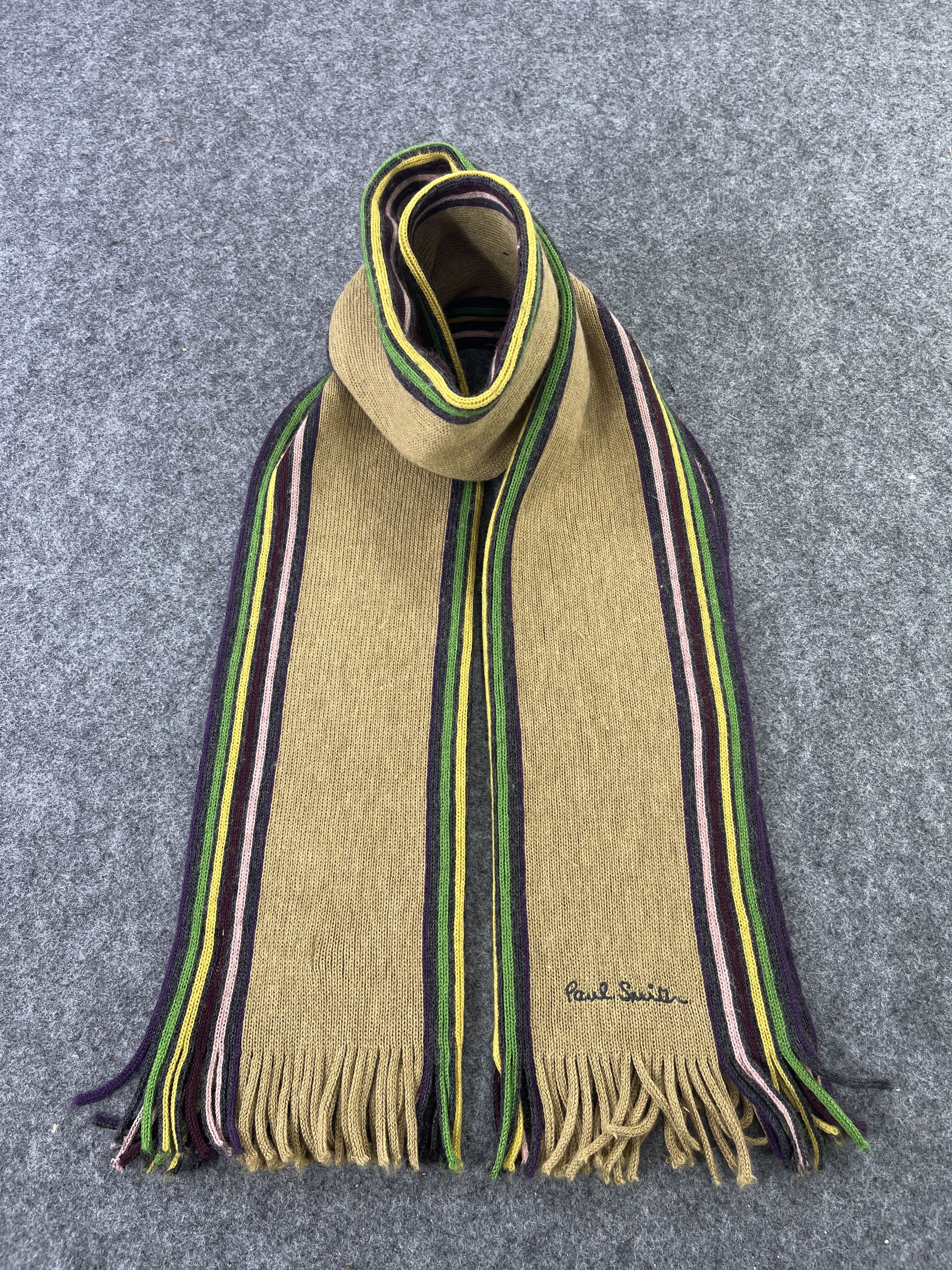 Paul Smith × Vintage Paul Smith Scarf Muffler Neckwear - T370 Size ONE SIZE - 1 Thumbnail