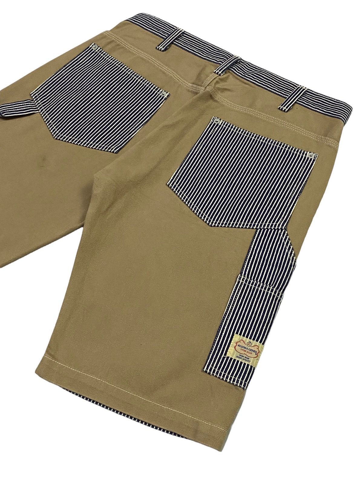 KOJIMA GENES Kojima Genes Hickory Tow Colour Denim Shorts Pants Size US 33 - 18 Thumbnail