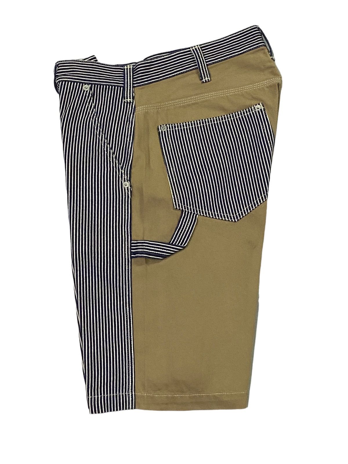 KOJIMA GENES Kojima Genes Hickory Tow Colour Denim Shorts Pants Size US 33 - 19 Thumbnail