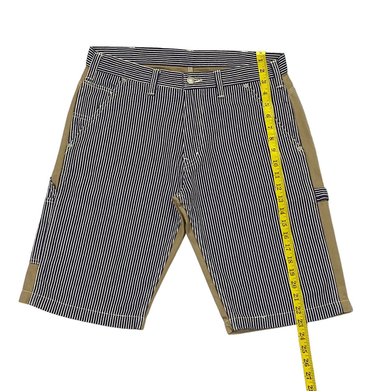 KOJIMA GENES Kojima Genes Hickory Tow Colour Denim Shorts Pants Size US 33 - 6 Thumbnail