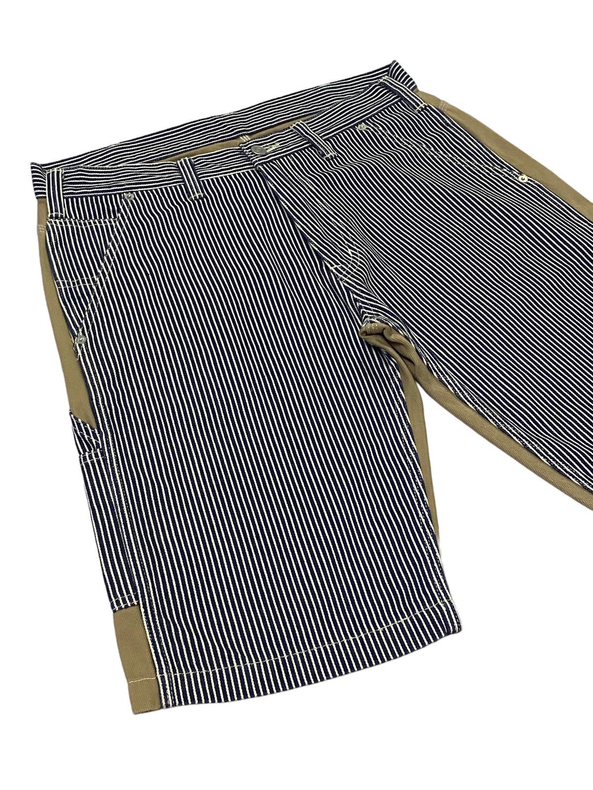 KOJIMA GENES Kojima Genes Hickory Tow Colour Denim Shorts Pants Size US 33 - 15 Thumbnail