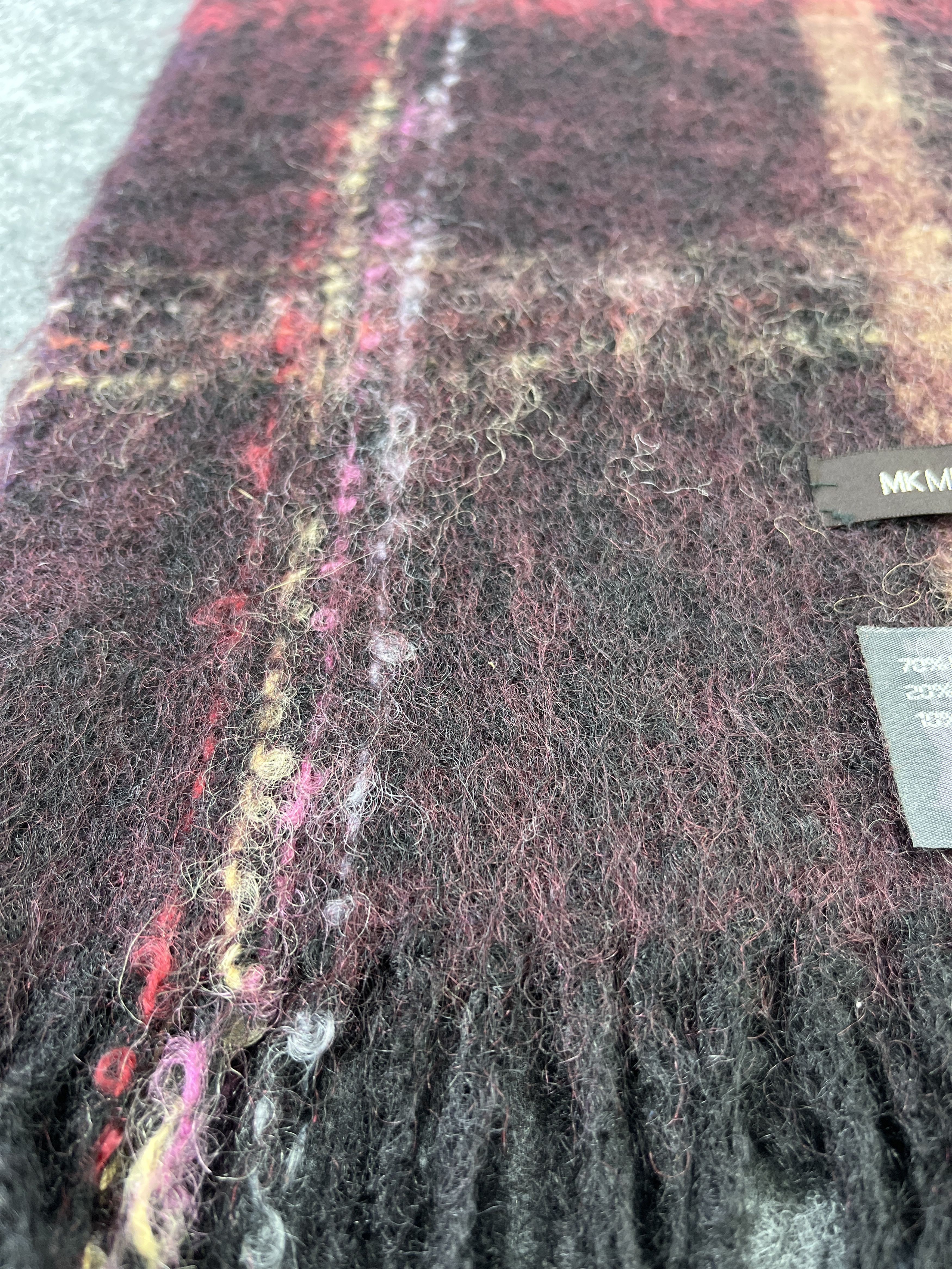 Michel Klein × Vintage MICHEL KLEIN MOHAIR SCARVES / MUFFLER / NECKWEAR T143 Size ONE SIZE - 6 Thumbnail