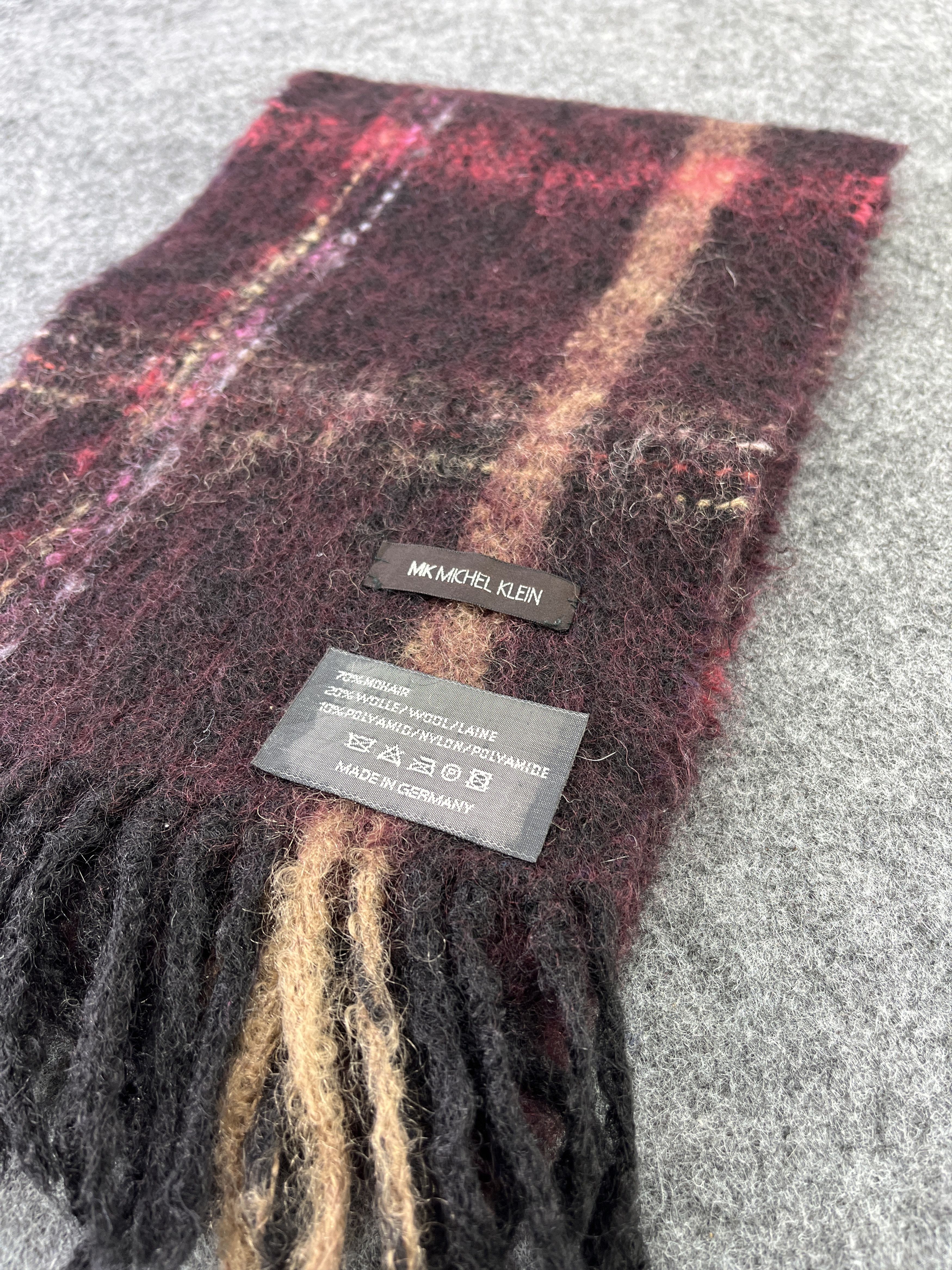 Michel Klein × Vintage MICHEL KLEIN MOHAIR SCARVES / MUFFLER / NECKWEAR T143 Size ONE SIZE - 5 Thumbnail