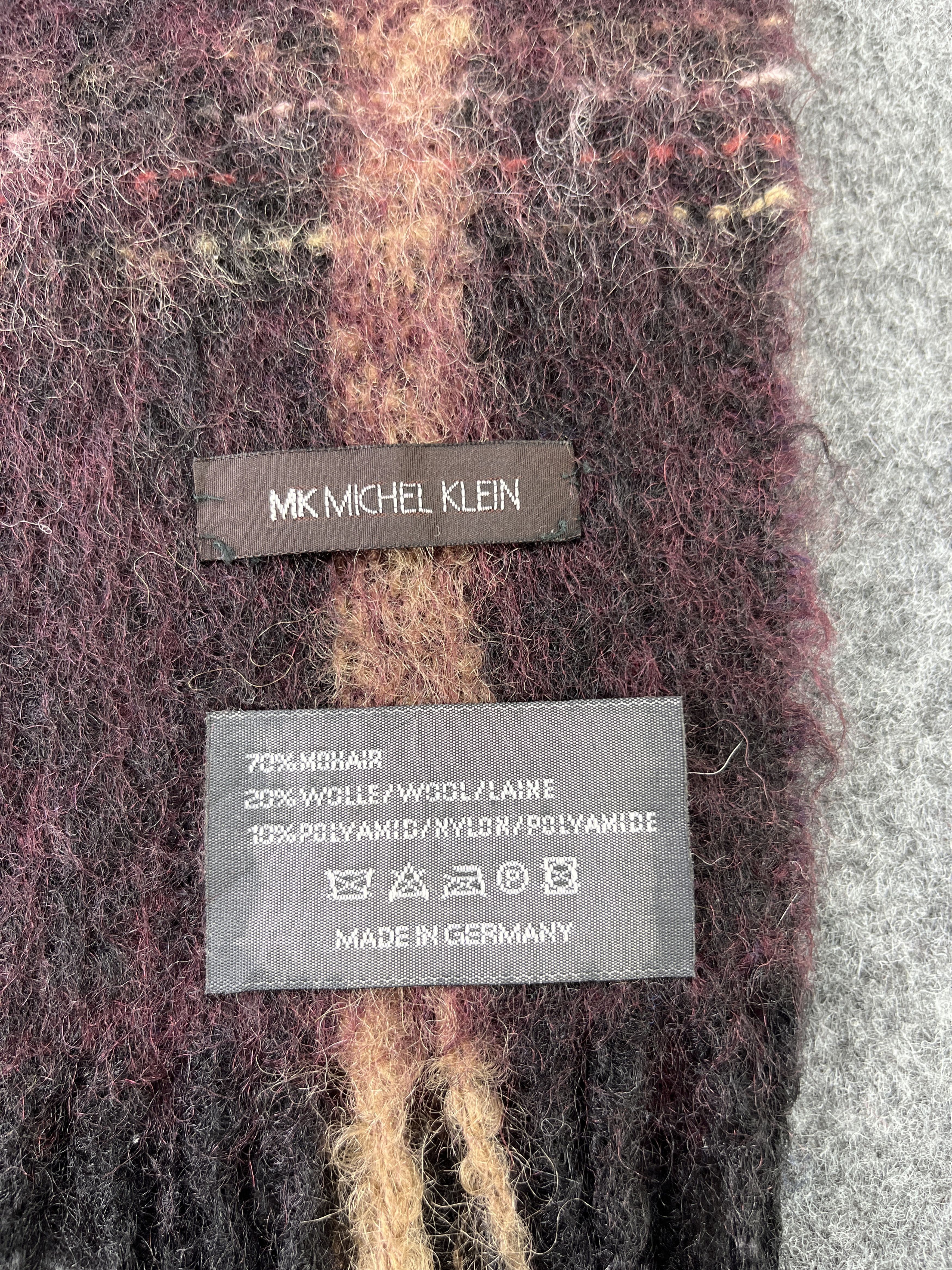Michel Klein × Vintage MICHEL KLEIN MOHAIR SCARVES / MUFFLER / NECKWEAR T143 Size ONE SIZE - 7 Thumbnail