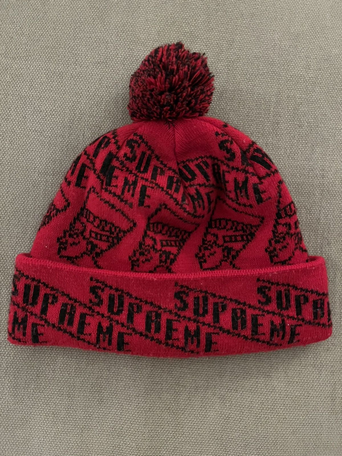 Supreme Supreme Nefertiti Beanie FW12 Red Pre-Owned Rare