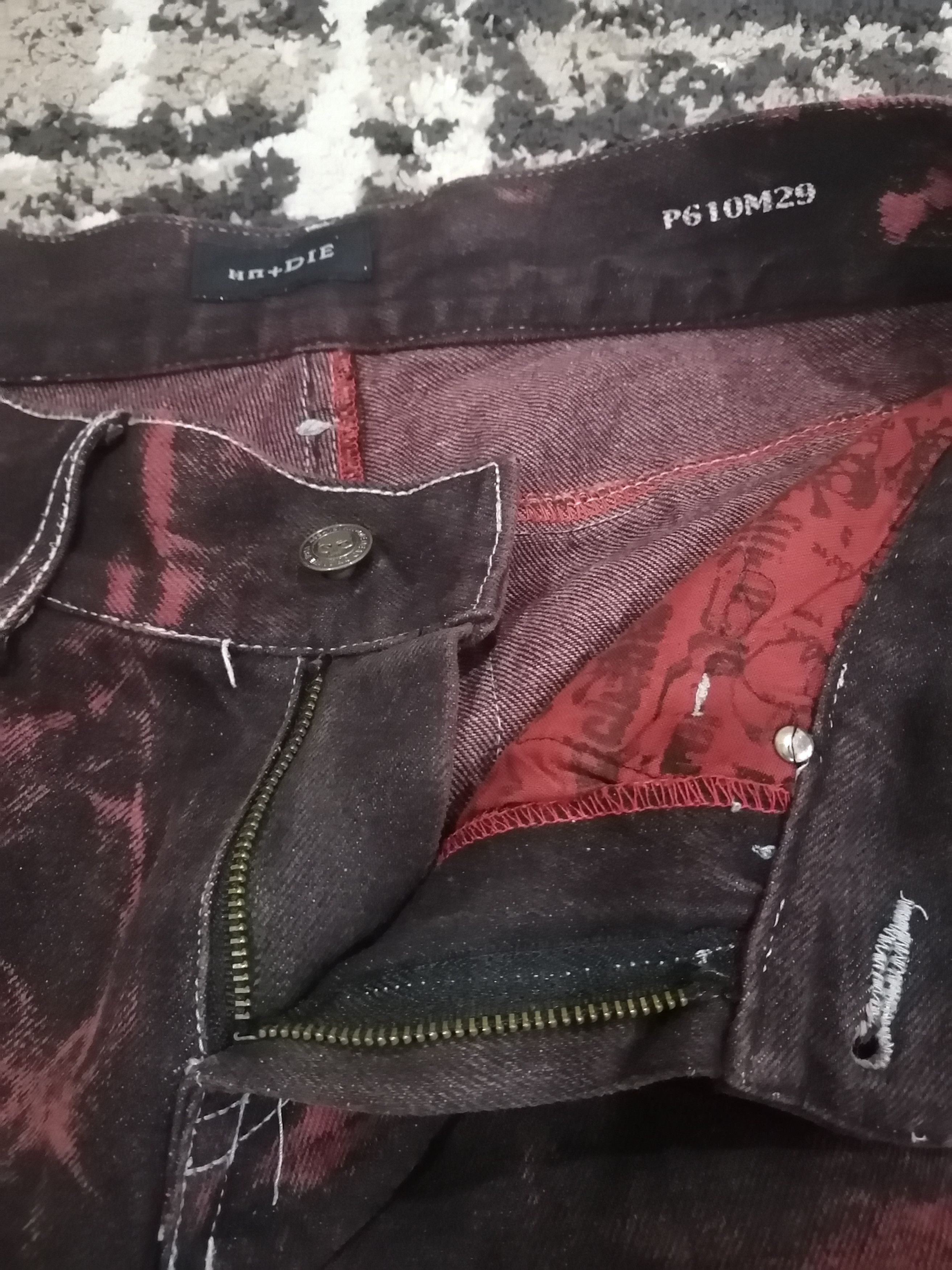 If Six Was Nine Vintage U.G.T HN+Die Japan Bleach Tie Dye Bootcut Jeans Size US 29 - 15 Thumbnail