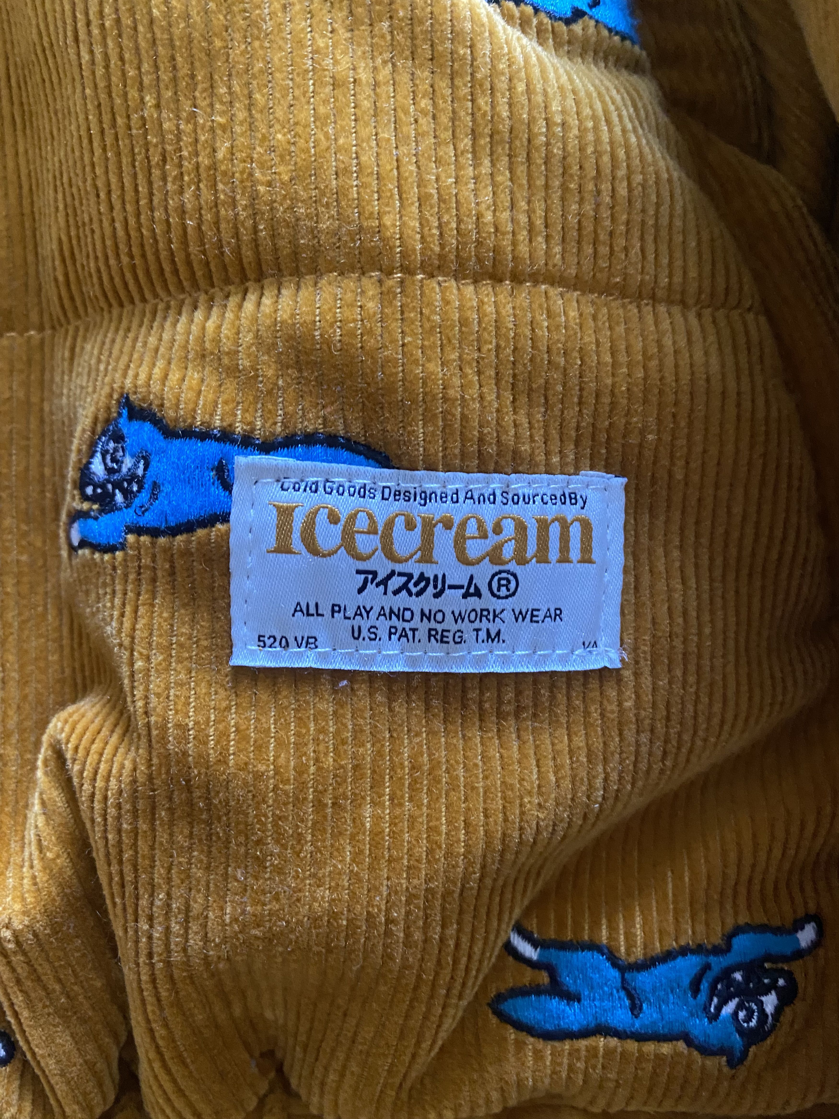 Icecream Corduroy Icecream Running Dog Print Puffer Size US M / EU 48-50 / 2 - 2 Thumbnail