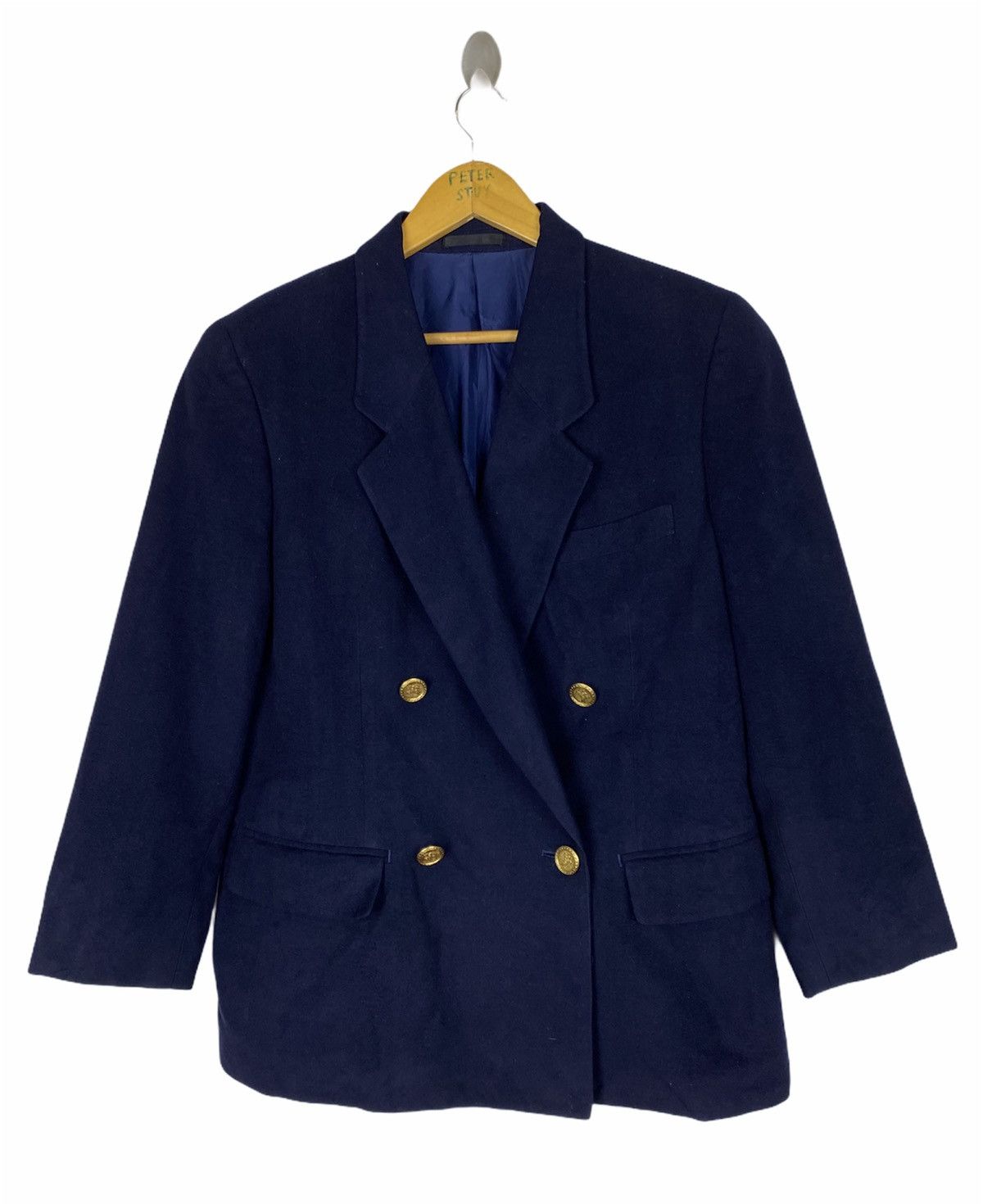 Burberry 🔥 VINTAGE BURBERRYS COAT GOLD BUTTON STYLE Size US L / EU 52-54 / 3 - 2 Thumbnail
