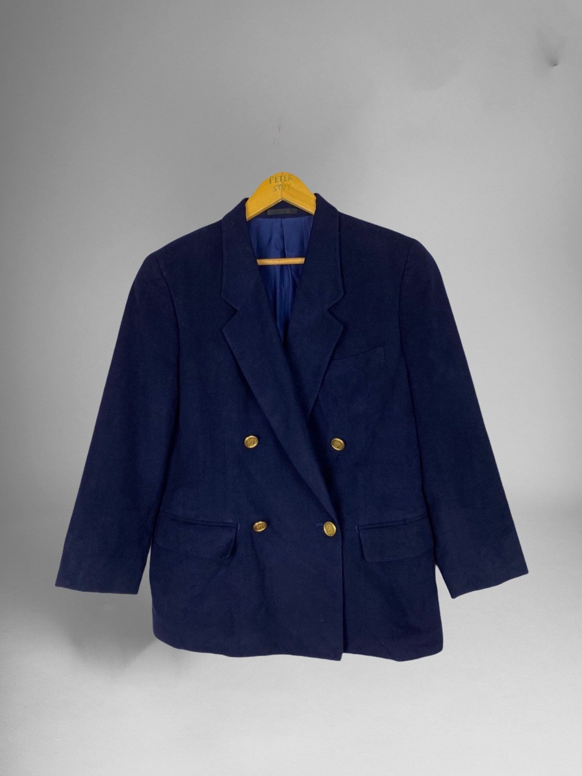 Burberry 🔥 VINTAGE BURBERRYS COAT GOLD BUTTON STYLE Size US L / EU 52-54 / 3 - 1 Thumbnail
