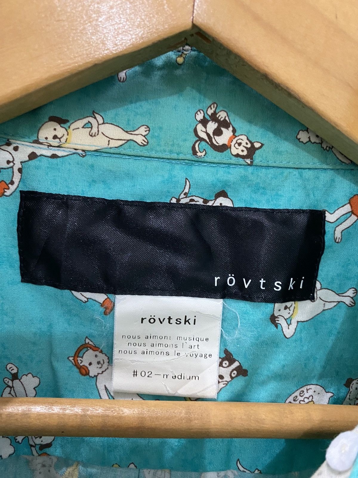 Designer RÖVTSKI BUTTON SHIRT Size US M / EU 48-50 / 2 - 7 Thumbnail