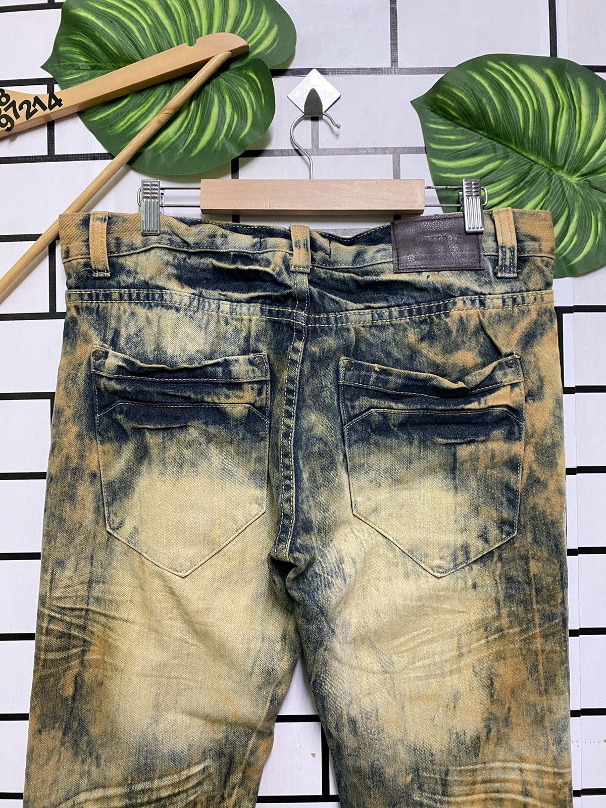 Designer Rusty🔥GS-115 Distressed Splash Painter Denim Size US 34 / EU 50 - 11 Thumbnail