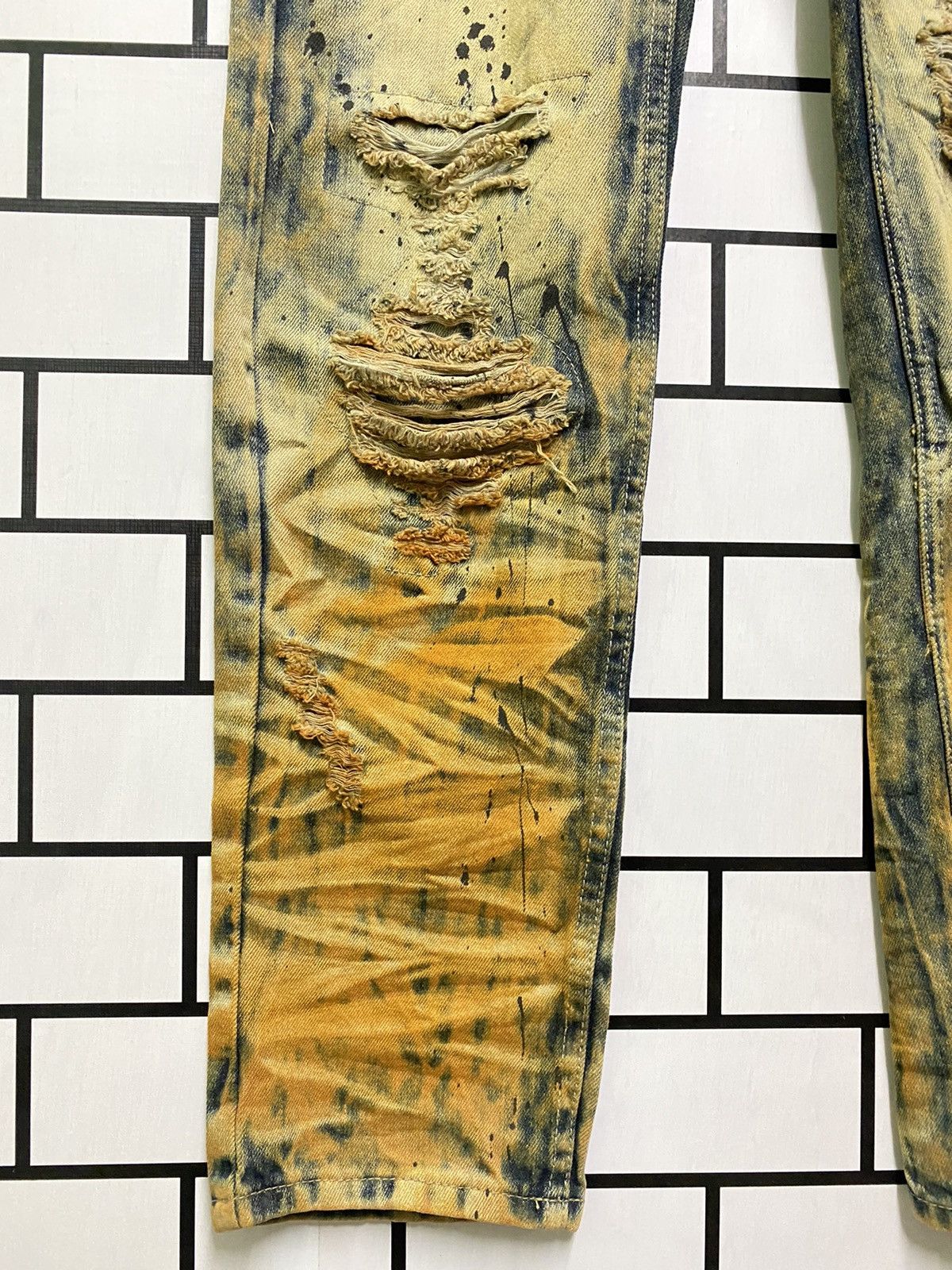 Designer Rusty🔥GS-115 Distressed Splash Painter Denim Size US 34 / EU 50 - 8 Thumbnail