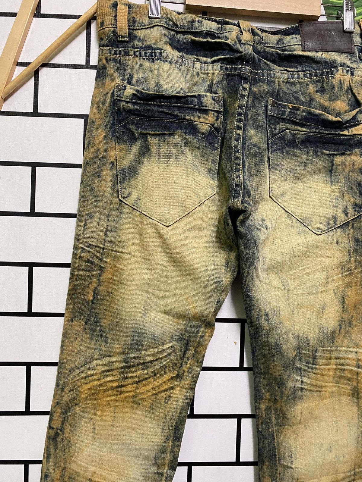 Designer Rusty🔥GS-115 Distressed Splash Painter Denim Size US 34 / EU 50 - 12 Thumbnail