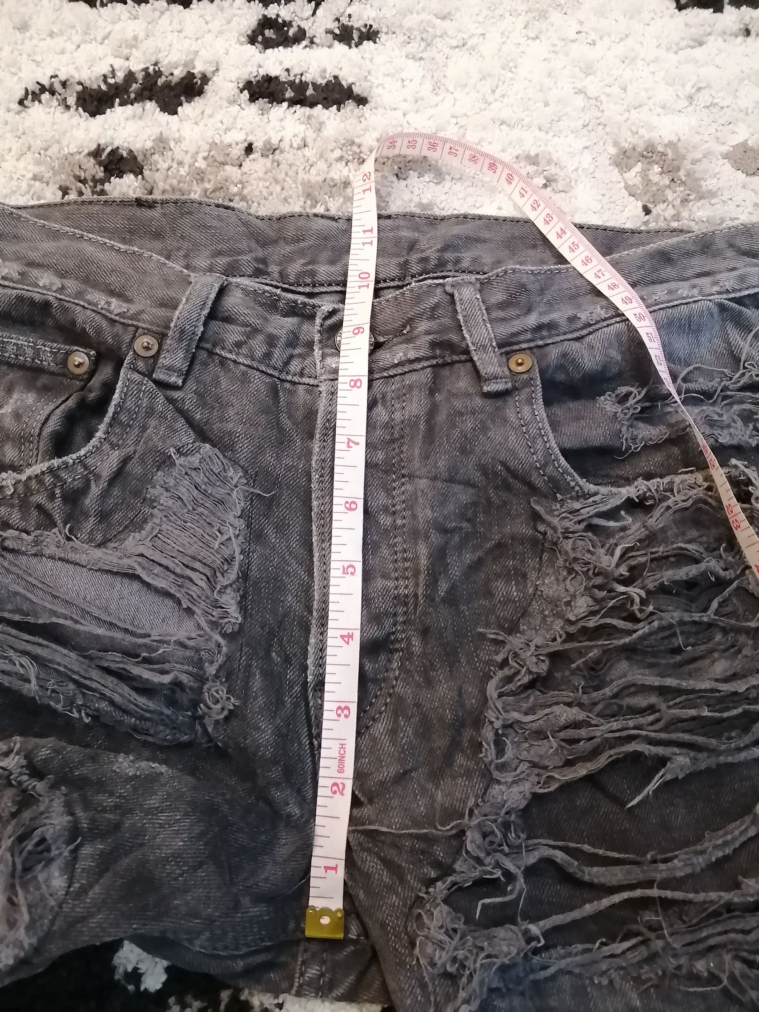If Six Was Nine Vintage RNA Japan Damage Look Undercover Style Jeans Size US 31 - 13 Thumbnail