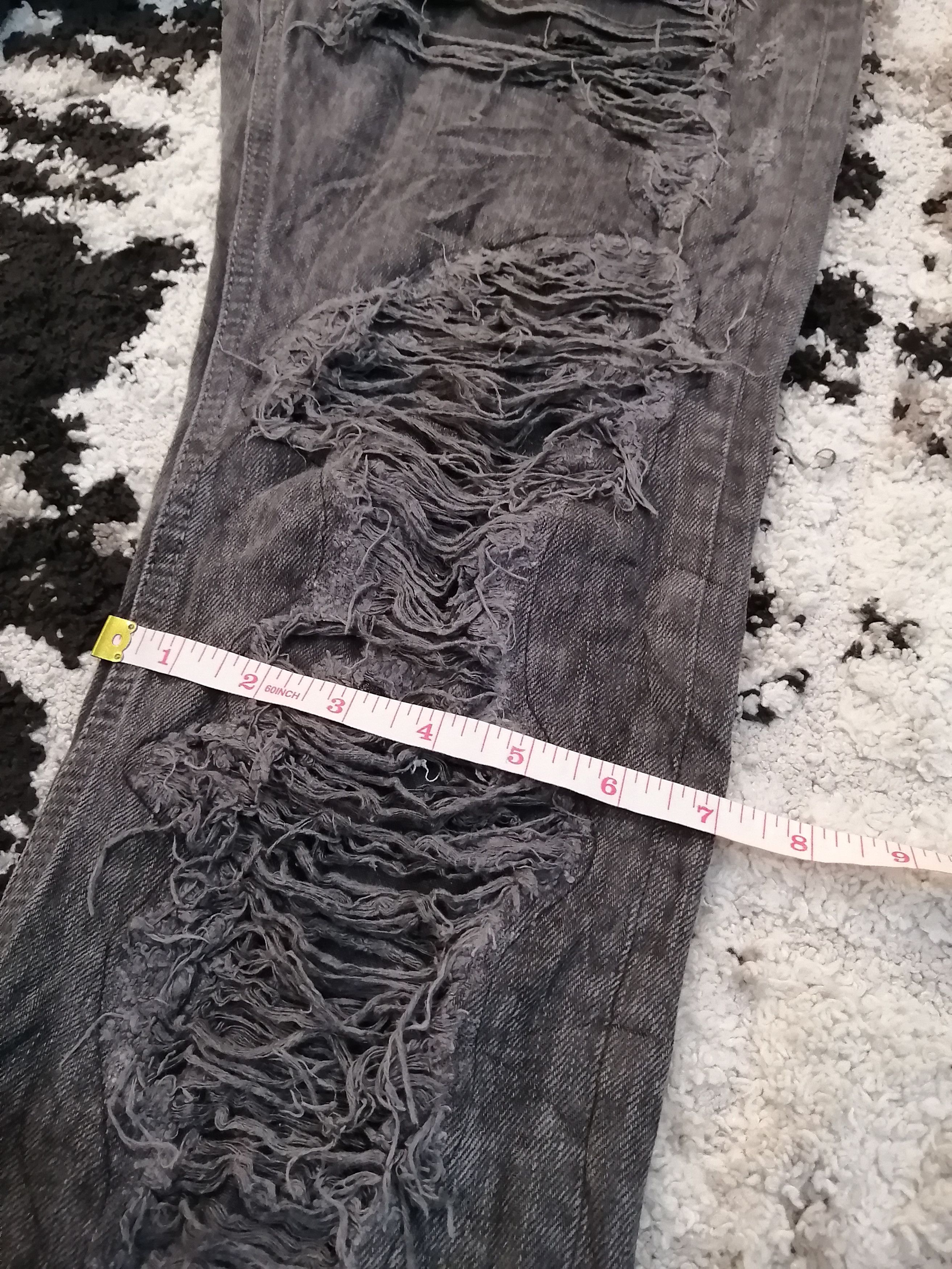 If Six Was Nine Vintage RNA Japan Damage Look Undercover Style Jeans Size US 31 - 15 Thumbnail