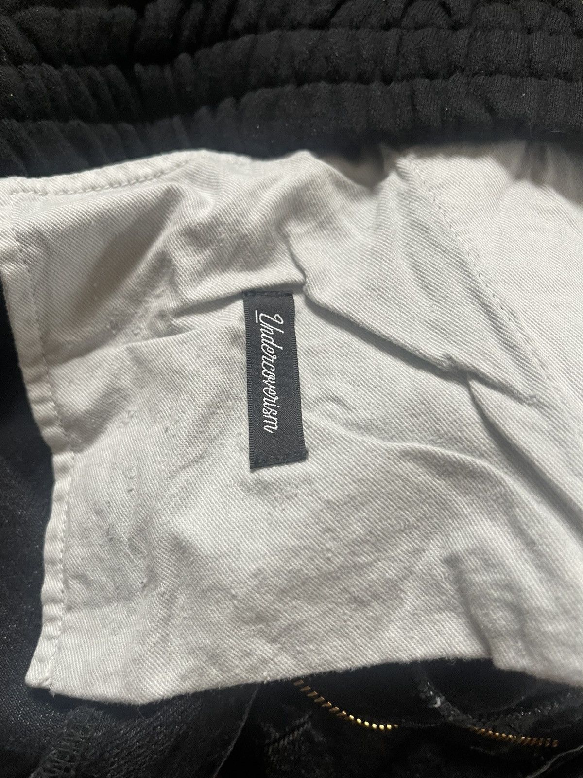 Undercover Undercoverism 2022 SS Docking Denim and Sweat hybrid pants Size US 33 - 10 Thumbnail