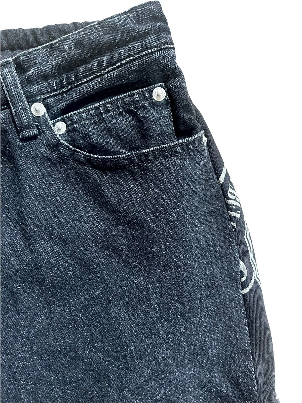 Undercover Undercoverism 2022 SS Docking Denim and Sweat hybrid pants Size US 33 - 8 Thumbnail