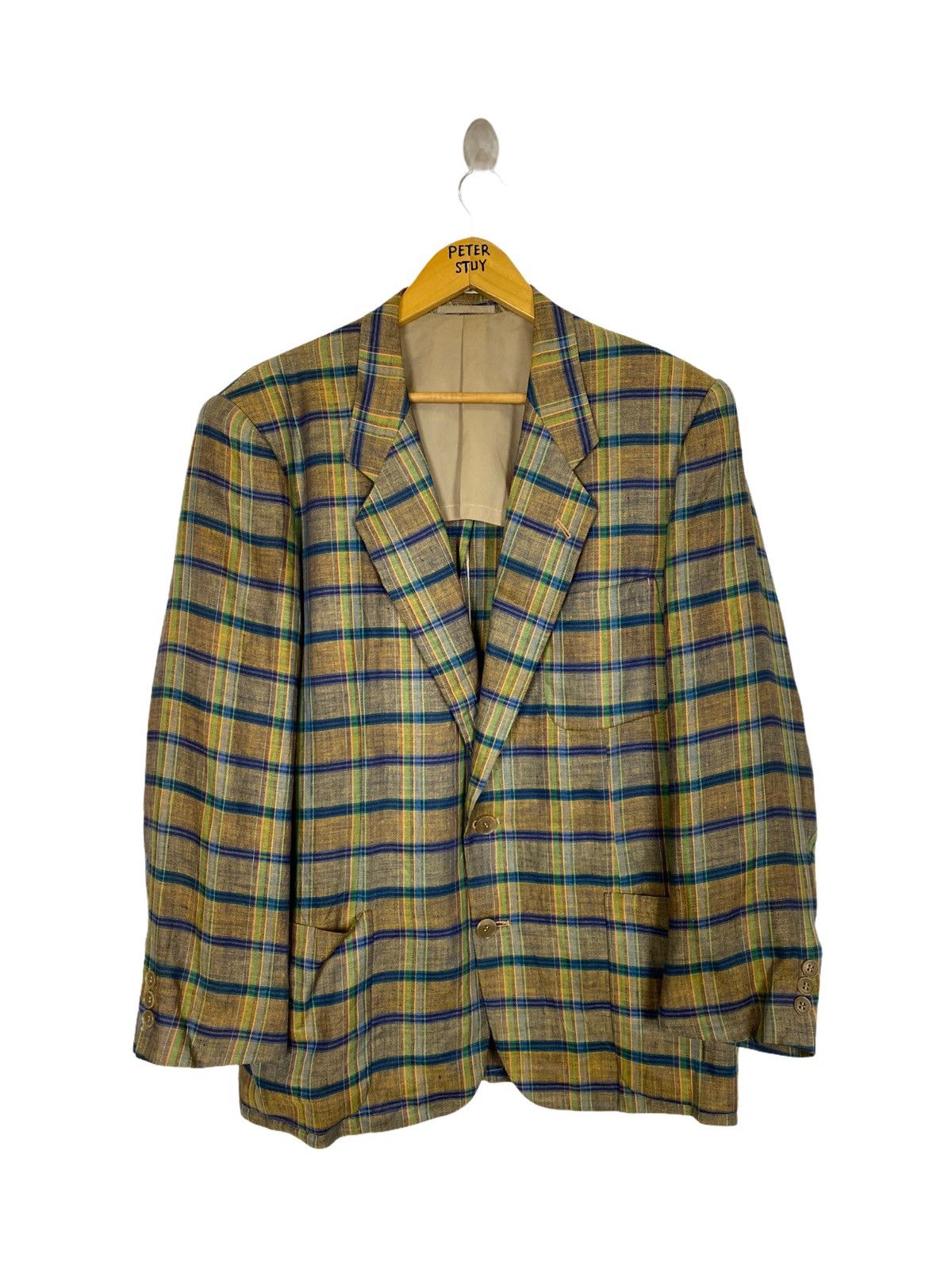 Designer × Flannel ALBERT-MAXIME GRASSIAN MILANO FLANNEL BLAZER Size US L / EU 52-54 / 3 - 1 Thumbnail