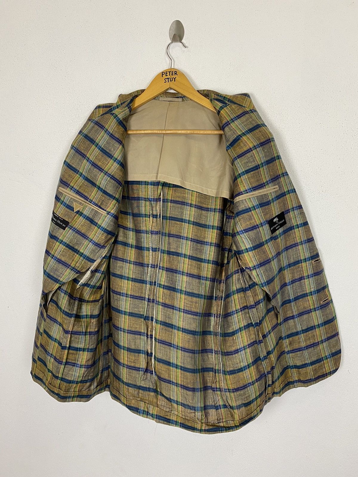 Designer × Flannel ALBERT-MAXIME GRASSIAN MILANO FLANNEL BLAZER Size US L / EU 52-54 / 3 - 8 Thumbnail