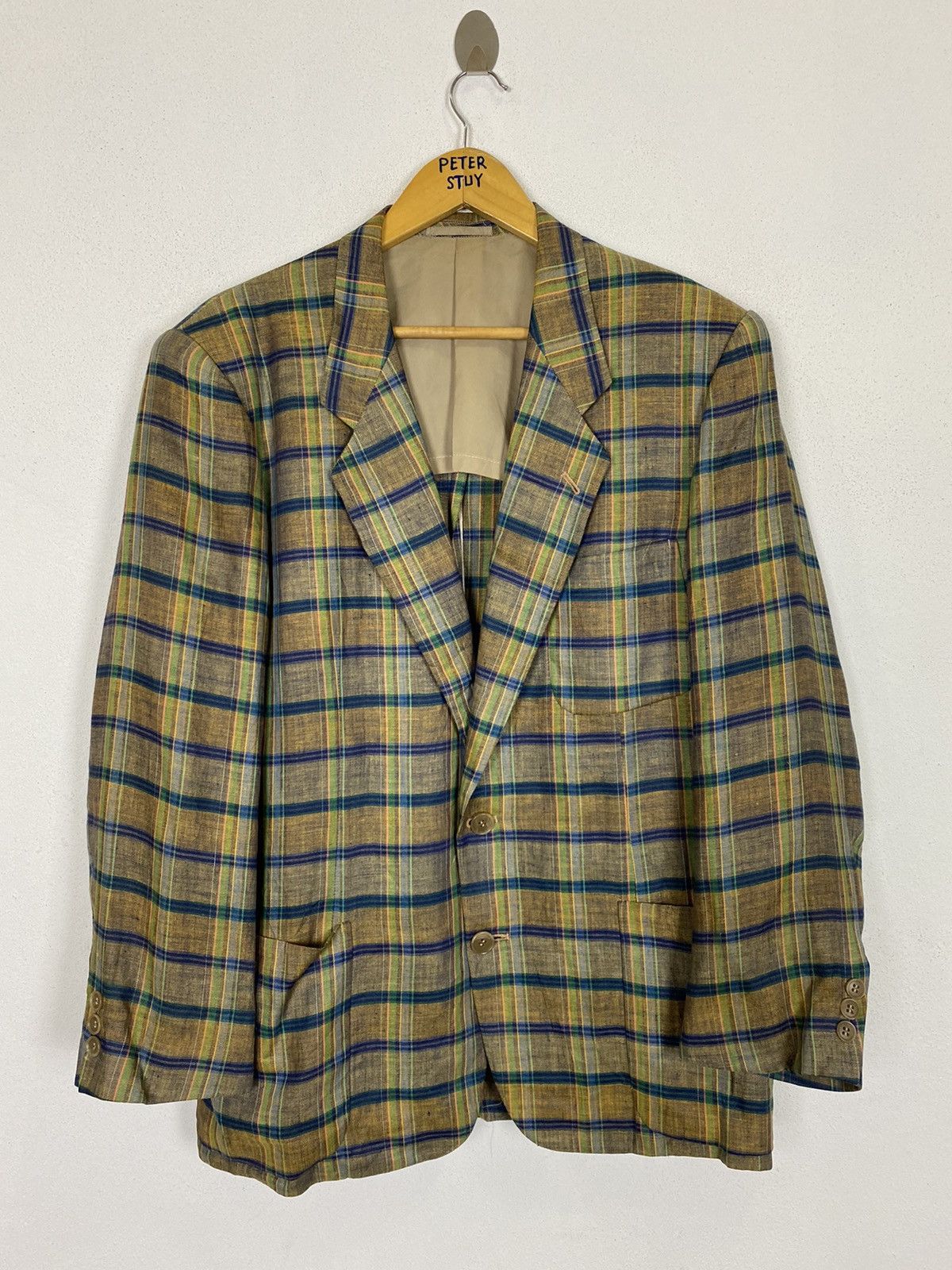 Designer × Flannel ALBERT-MAXIME GRASSIAN MILANO FLANNEL BLAZER Size US L / EU 52-54 / 3 - 2 Thumbnail