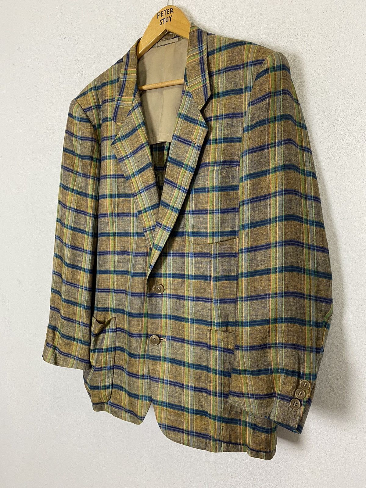 Designer × Flannel ALBERT-MAXIME GRASSIAN MILANO FLANNEL BLAZER Size US L / EU 52-54 / 3 - 3 Thumbnail