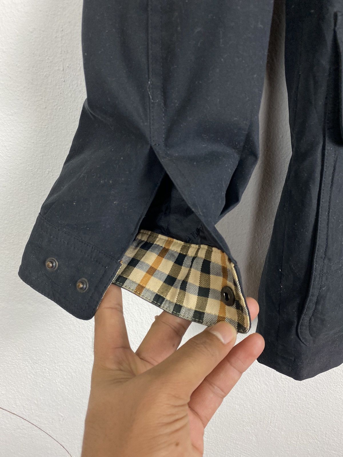 DAKS × Designer 🔥Dark London Novacheck Lining Jacket - Zip Broken Size US L / EU 52-54 / 3 - 6 Thumbnail