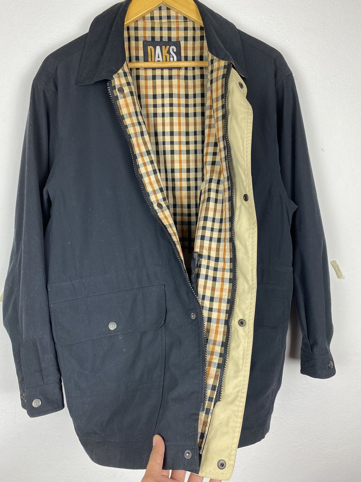 DAKS × Designer 🔥Dark London Novacheck Lining Jacket - Zip Broken Size US L / EU 52-54 / 3 - 7 Thumbnail