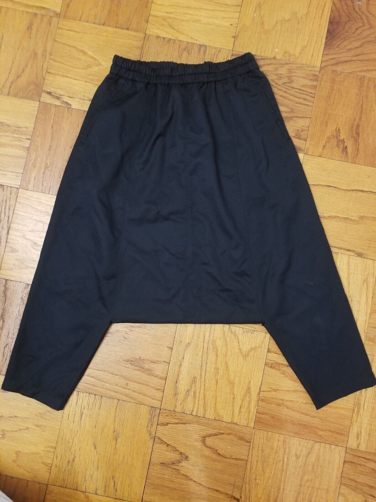 image of Comme Des Garcons x H&m Comme Des Garcon Sarrouel Drop Crotch Pants in Black, Men's (Size 30)