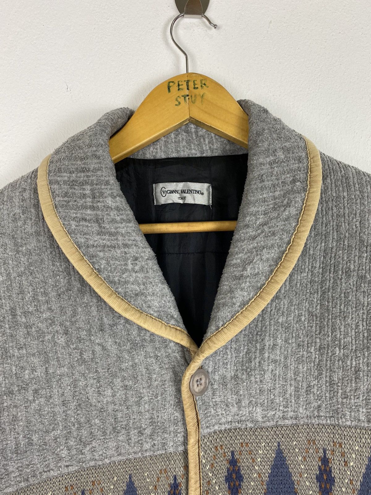 Designer Gianni Valentino Fleece Jacket - Large Size Size US L / EU 52-54 / 3 - 4 Thumbnail