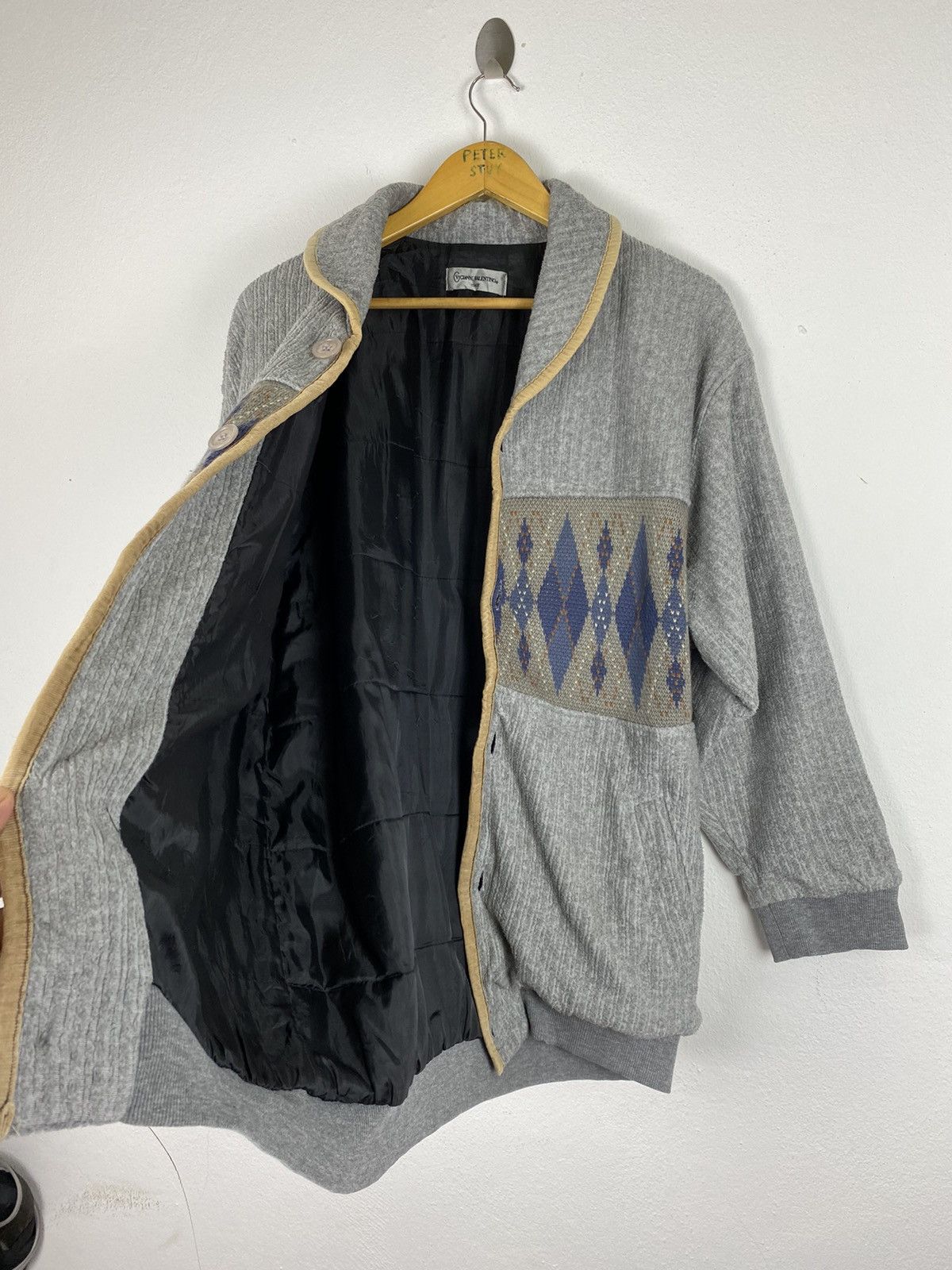 Designer Gianni Valentino Fleece Jacket - Large Size Size US L / EU 52-54 / 3 - 2 Thumbnail