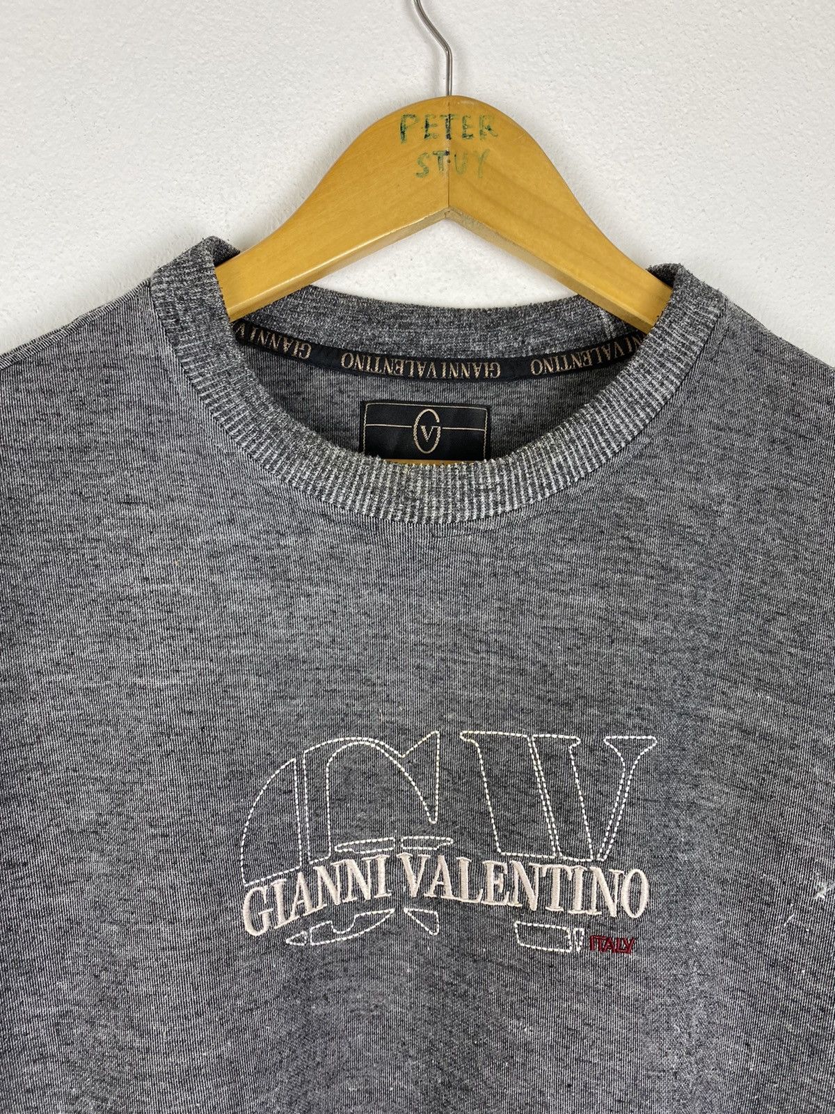 Designer × Valentino GIANNI VALENTINO ITALY SWEATSHIRT BIG LOGO - MEDIUM SIZE Size US M / EU 48-50 / 2 - 2 Thumbnail