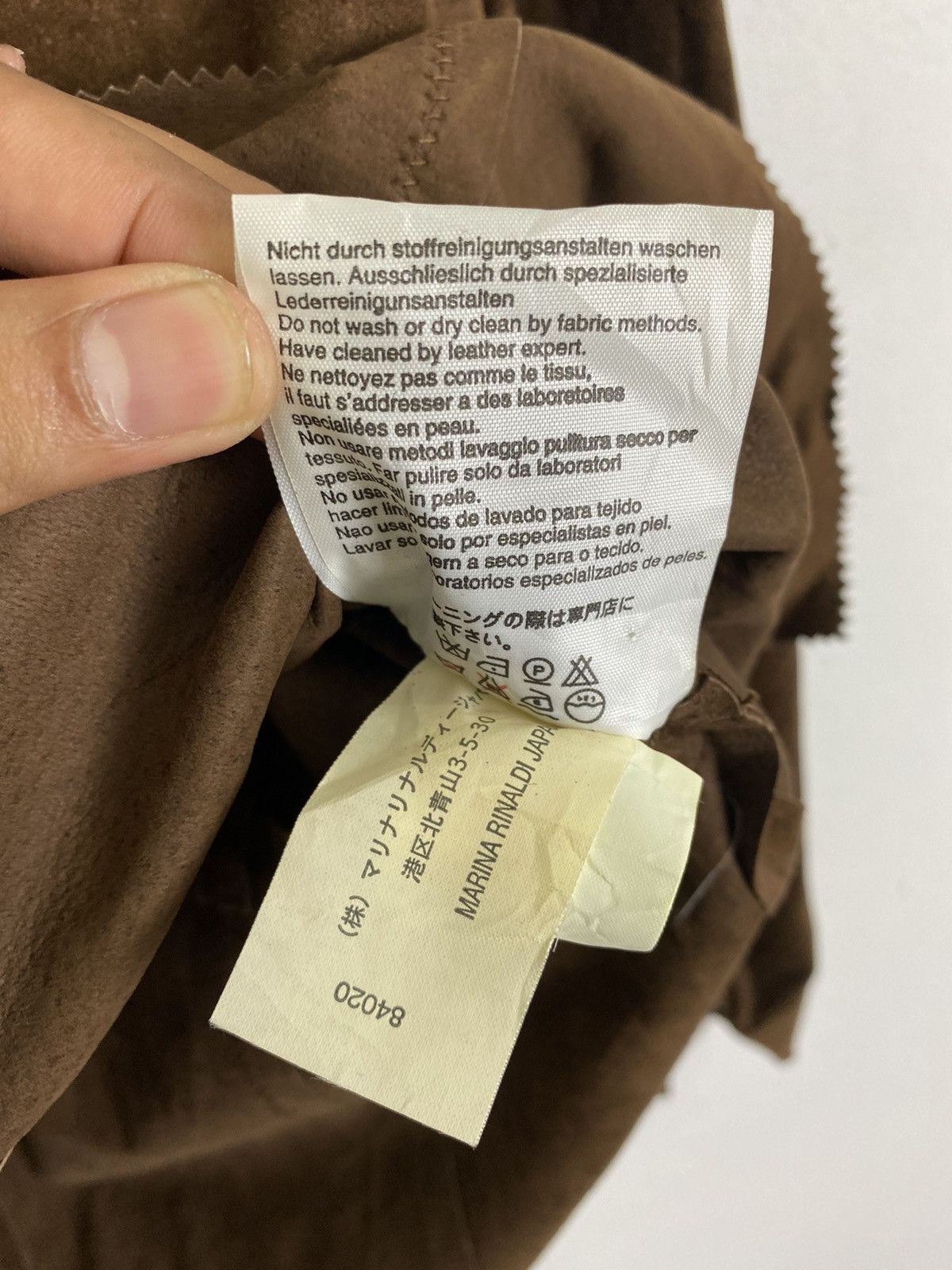 Designer × Leather MARINA SPORT LEATHER JACKET Size US L / EU 52-54 / 3 - 8 Thumbnail