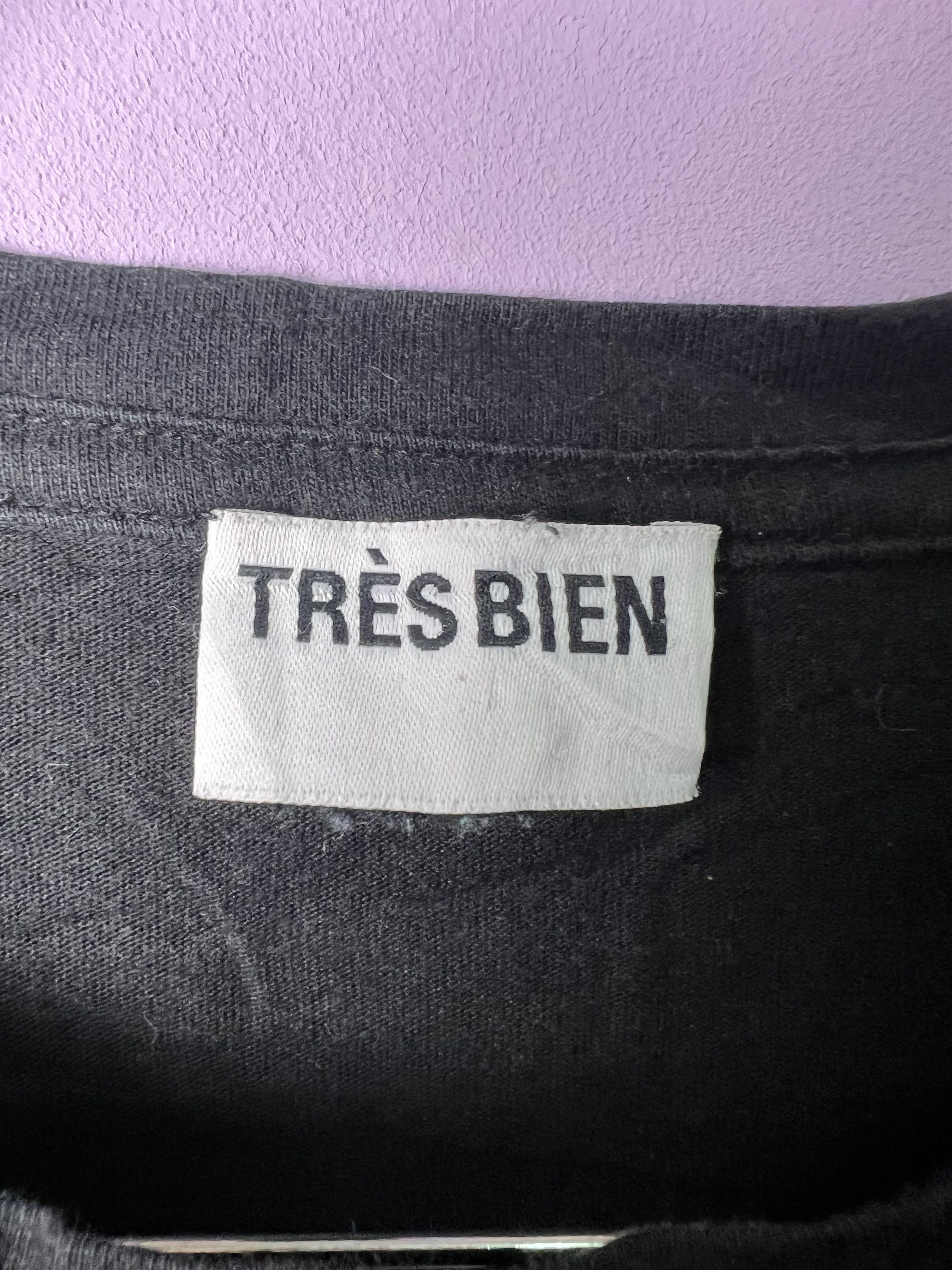 Tres Bien 🔥Vintage Tres Bien Blank Black Tees Size US M / EU 48-50 / 2 - 12 Thumbnail