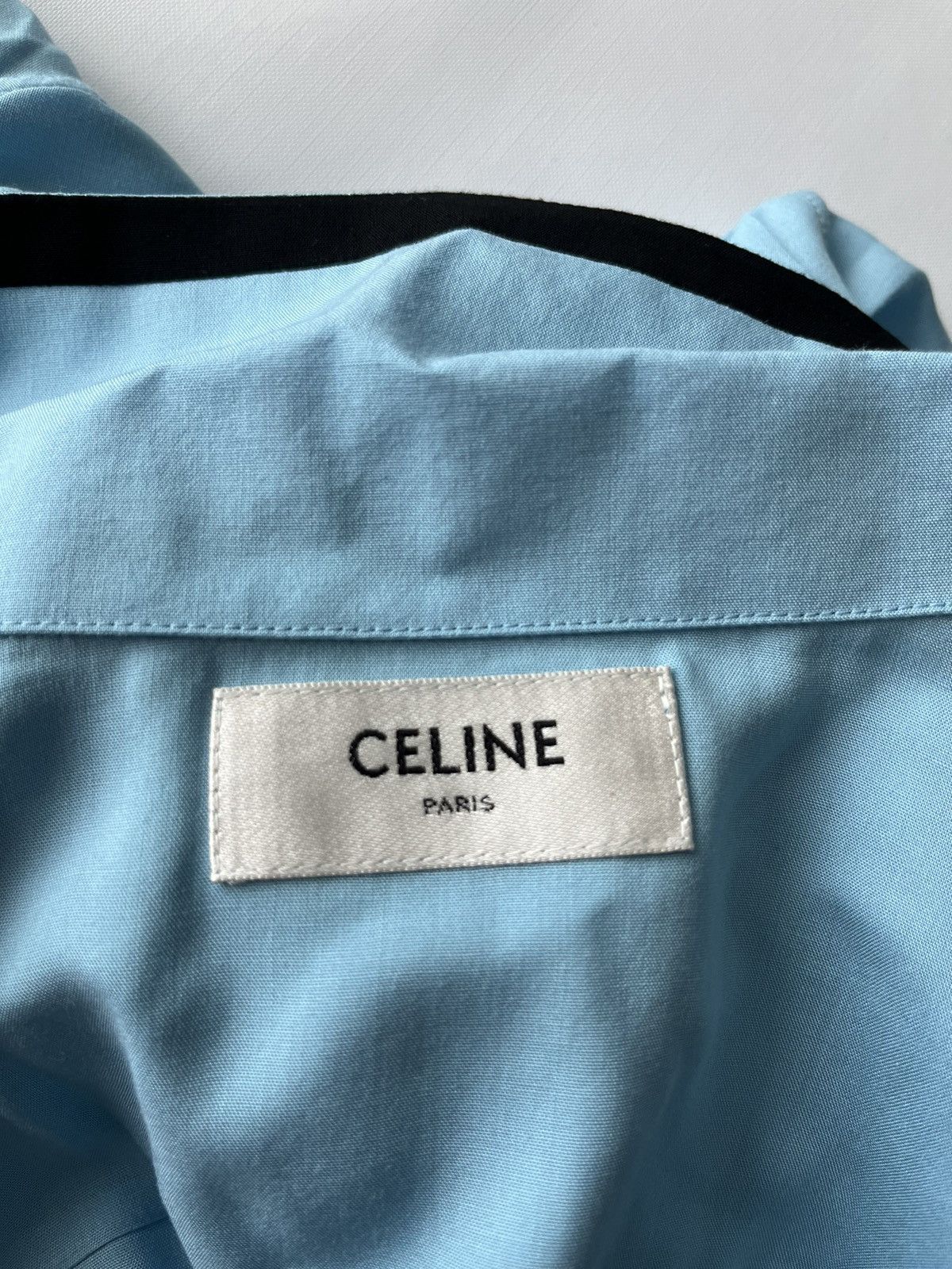 Celine × Hedi Slimane Rare Super Runway Celine by Hedi Logo Brand New Shirt Size US L / EU 52-54 / 3 - 5 Thumbnail