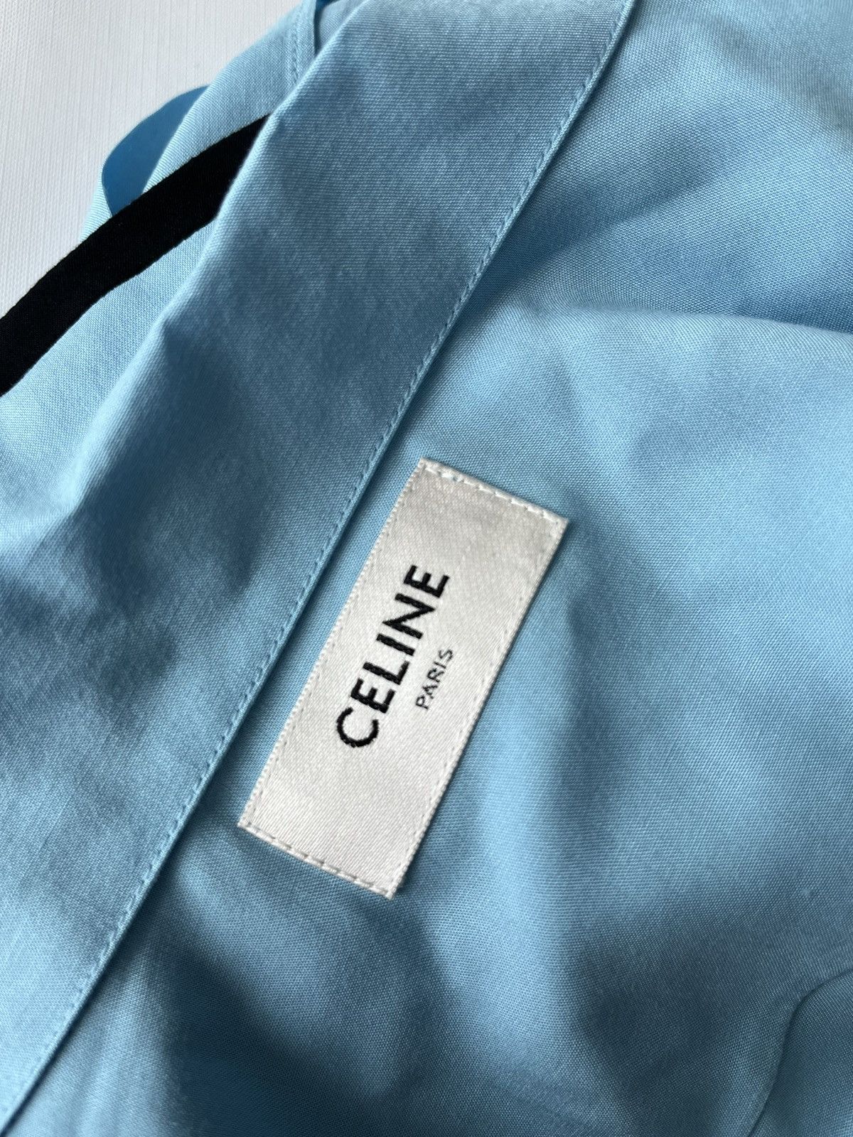 Celine × Hedi Slimane Rare Super Runway Celine by Hedi Logo Brand New Shirt Size US L / EU 52-54 / 3 - 6 Thumbnail