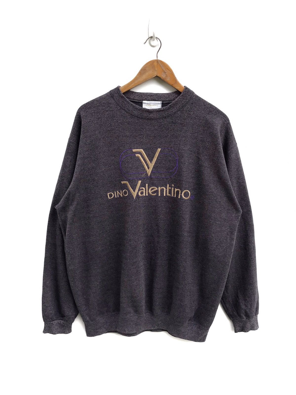 Valentino Vintage Dino Valentino Big Logo Sweatshirt Size US L / EU 52-54 / 3 - 1 Thumbnail